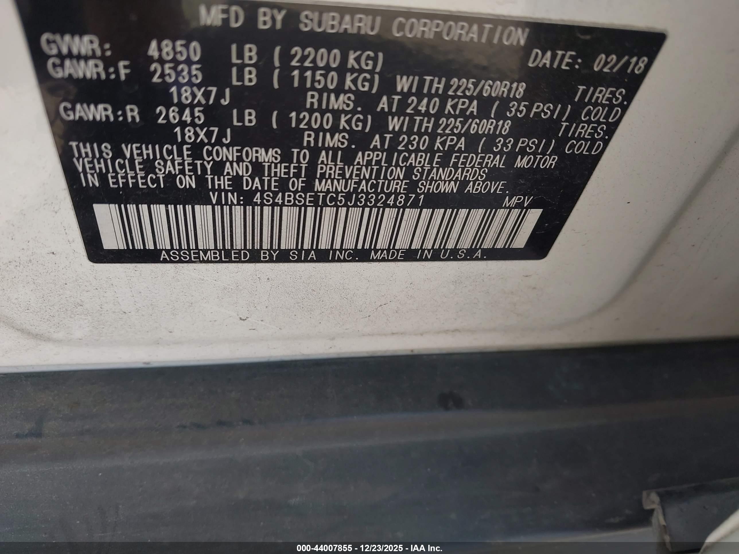 SUBARU OUTBACK image 9
