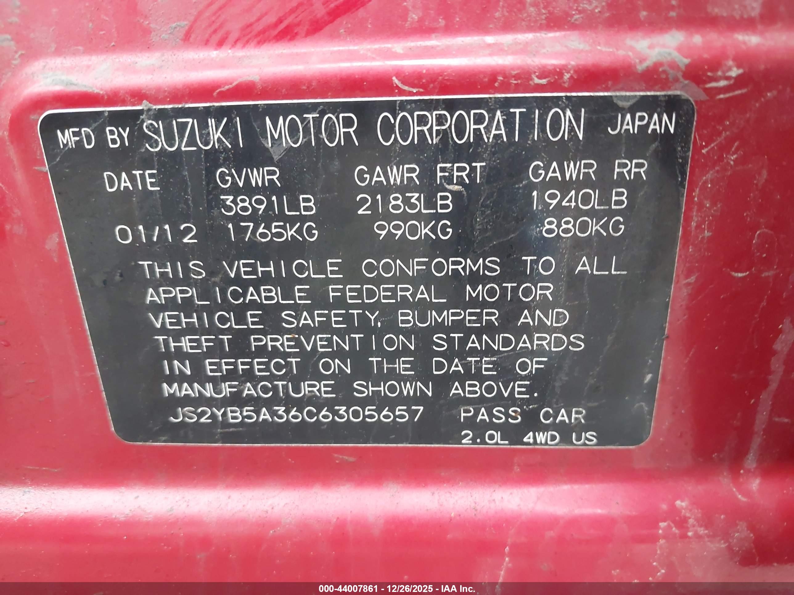 SUZUKI SX4 image 9
