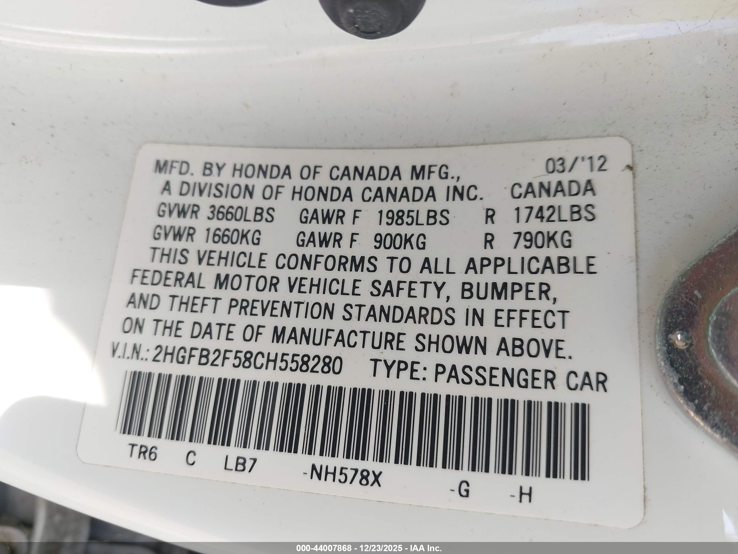 HONDA CIVIC image 9