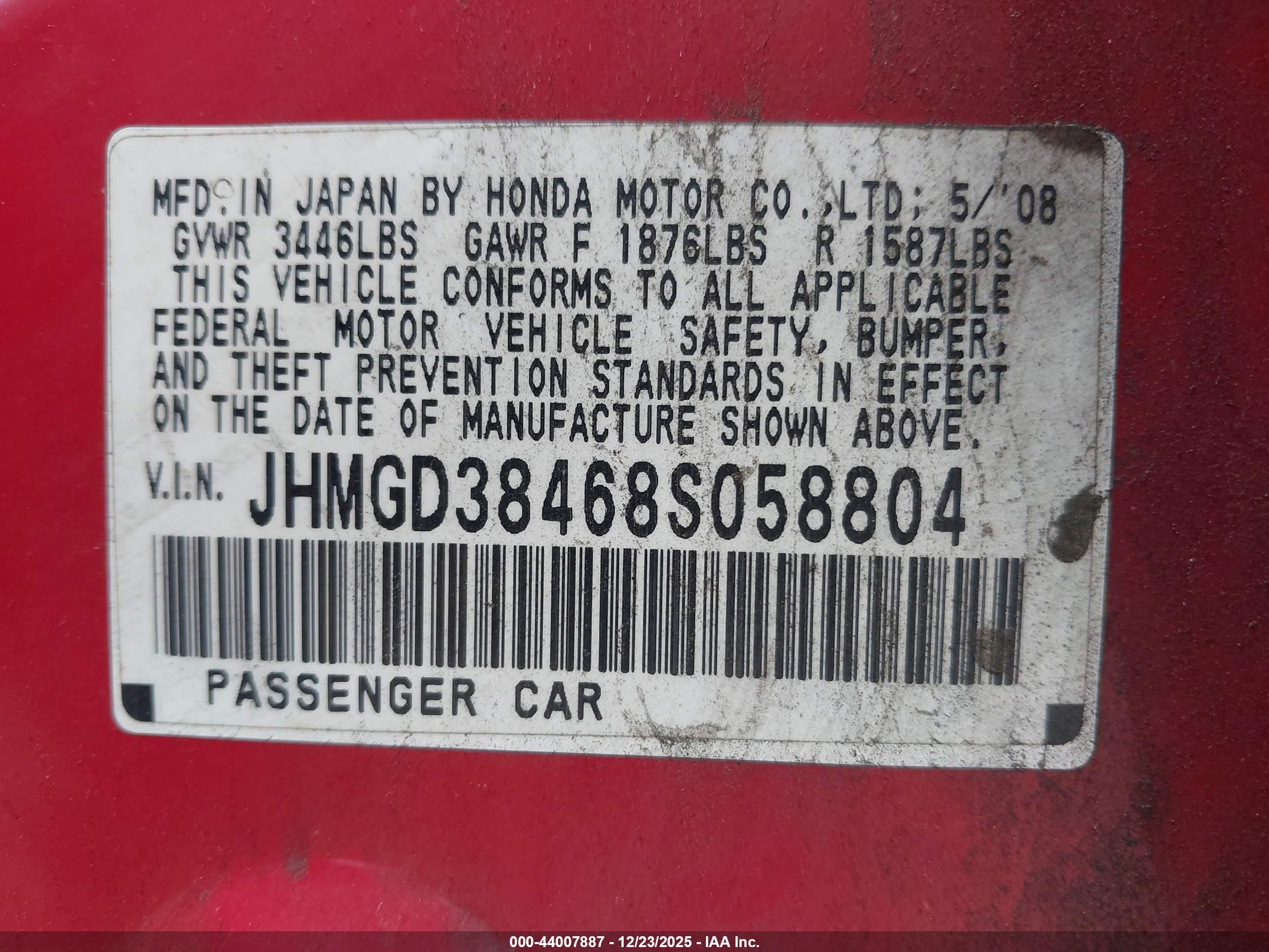 HONDA FIT image 9
