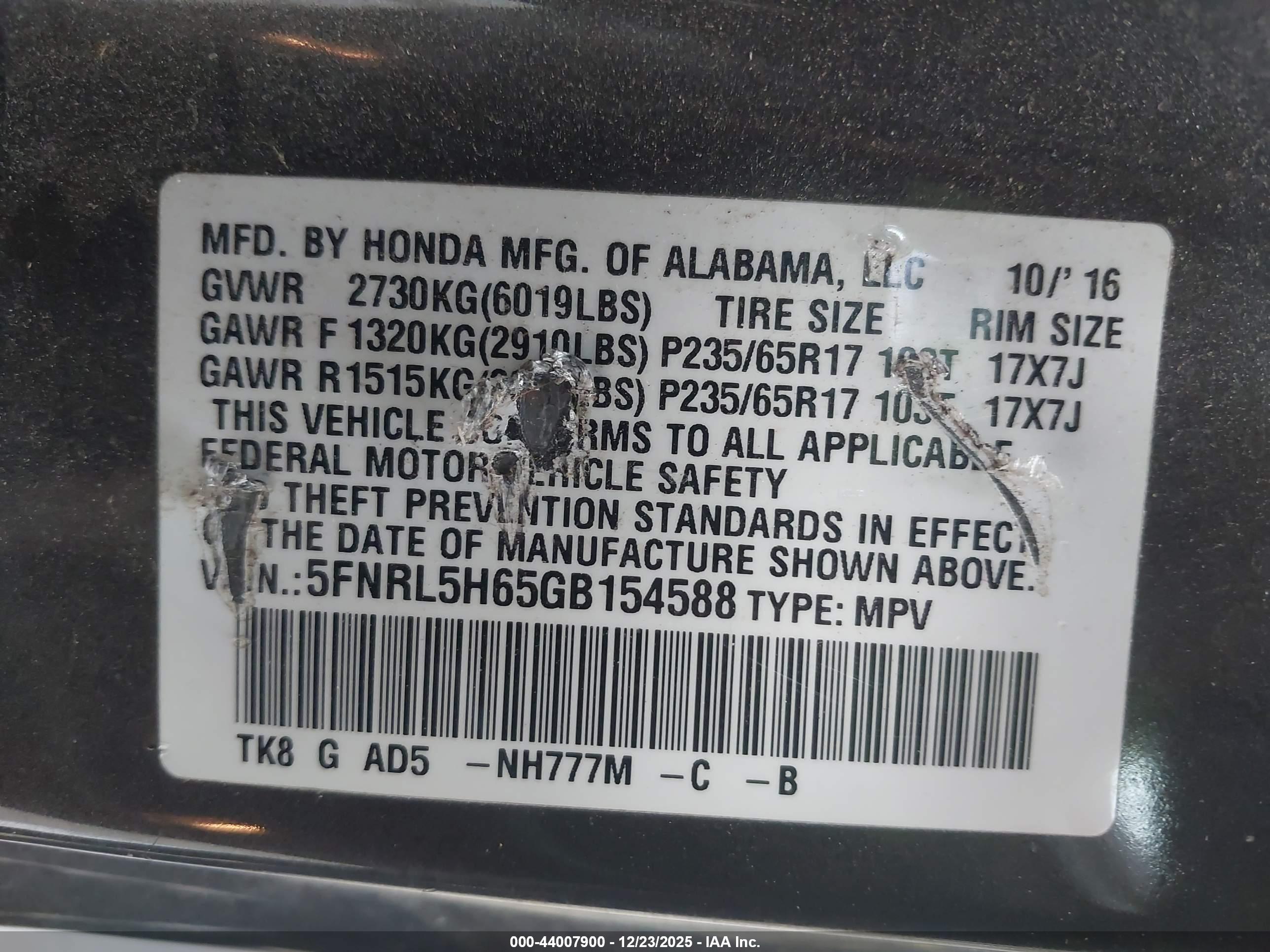 HONDA ODYSSEY image 9