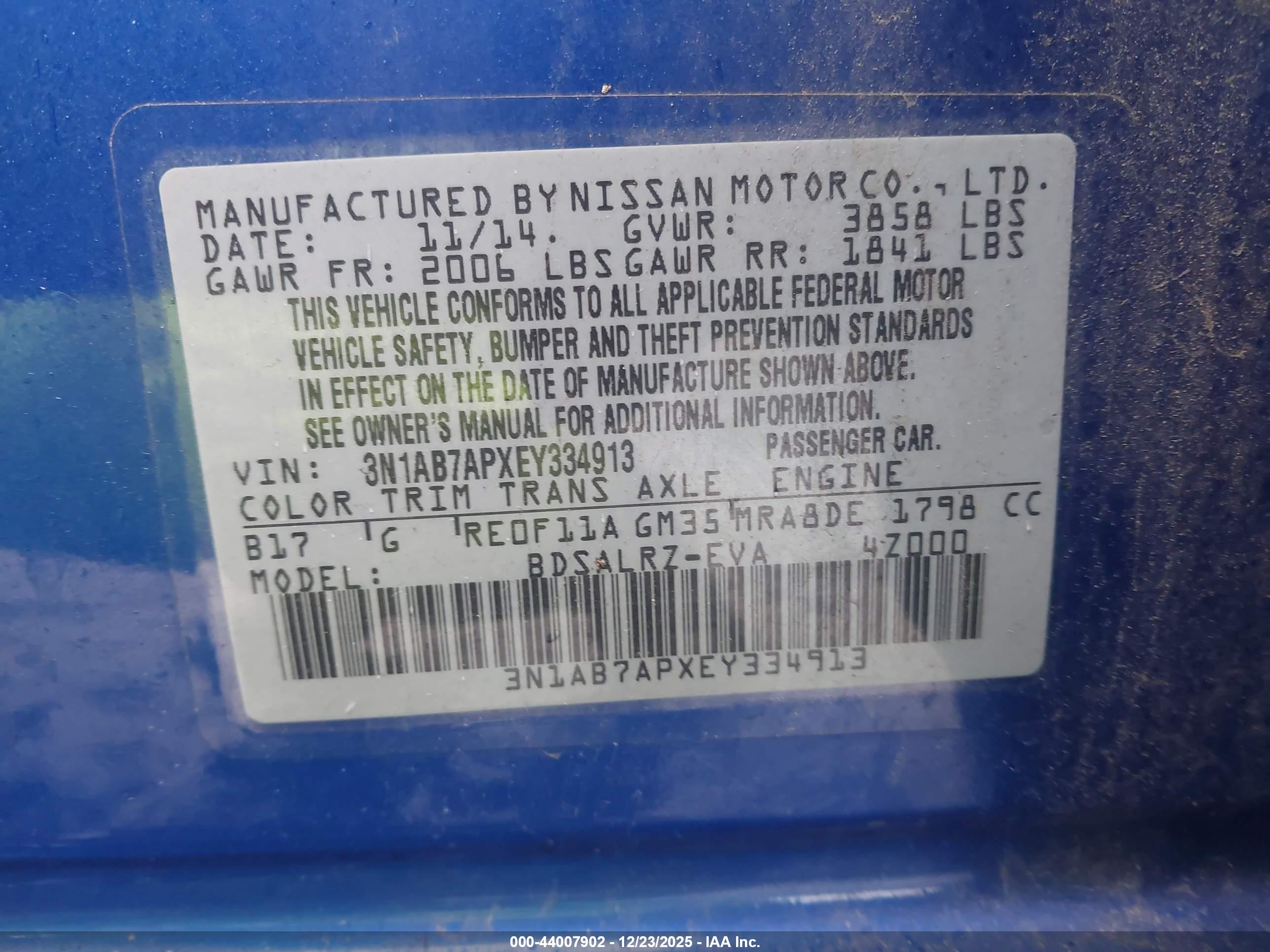 NISSAN SENTRA image 9