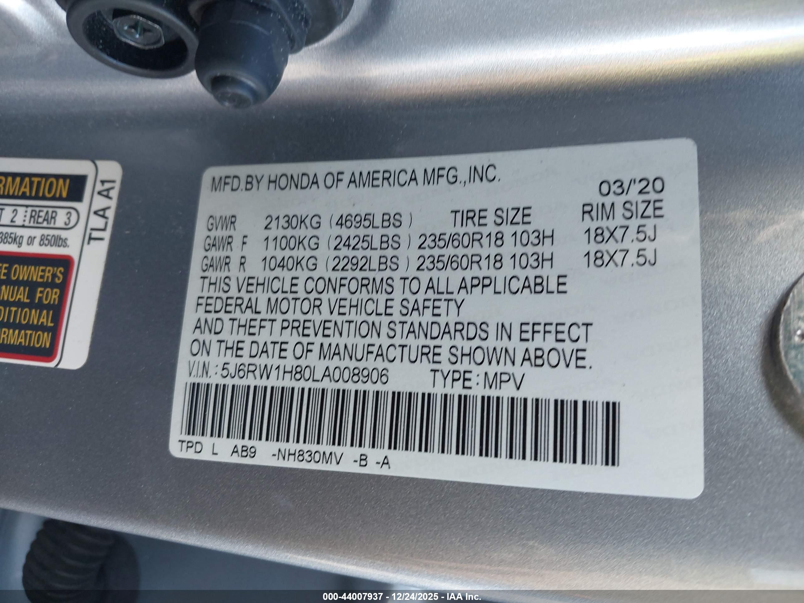 HONDA CR-V image 9