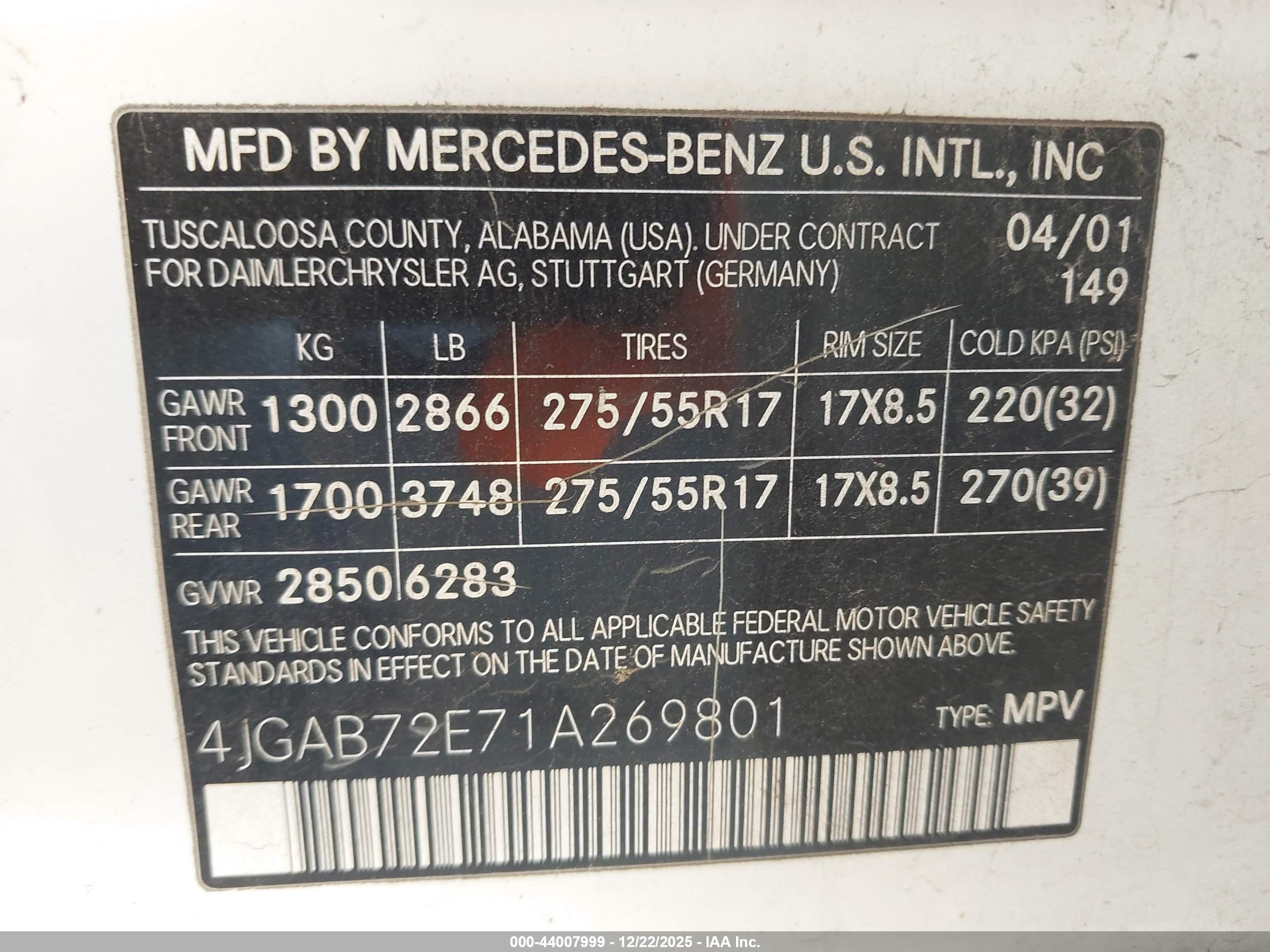 MERCEDES-BENZ ML image 9