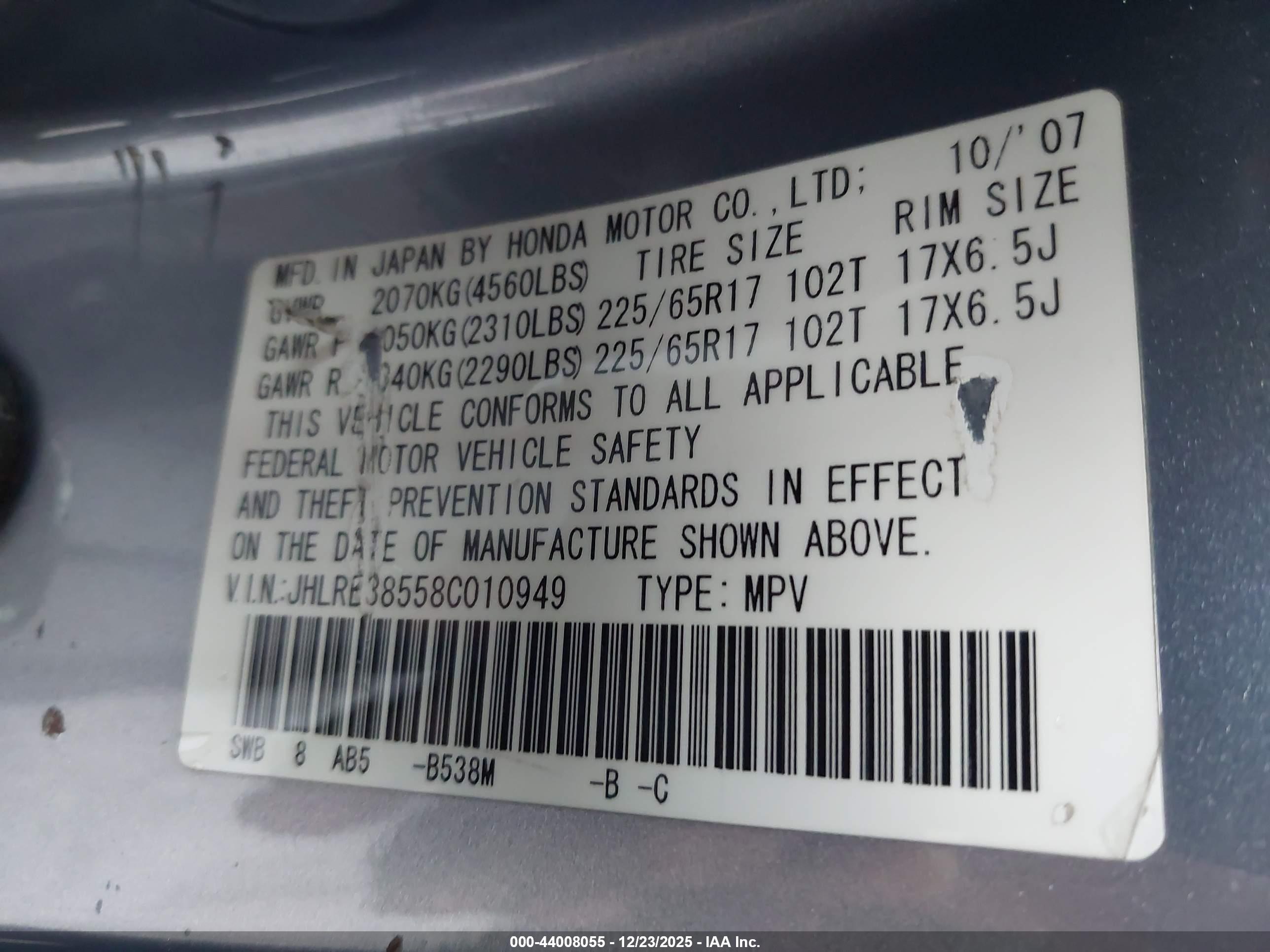 HONDA CR-V image 9