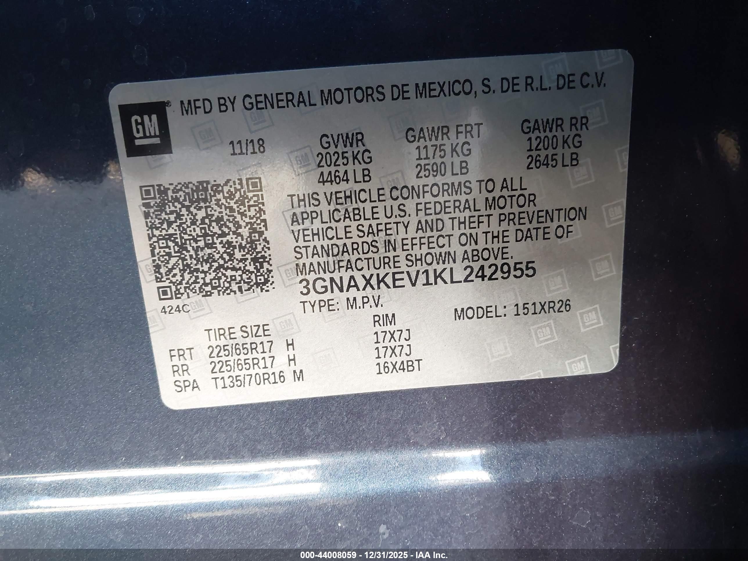 CHEVROLET EQUINOX image 9