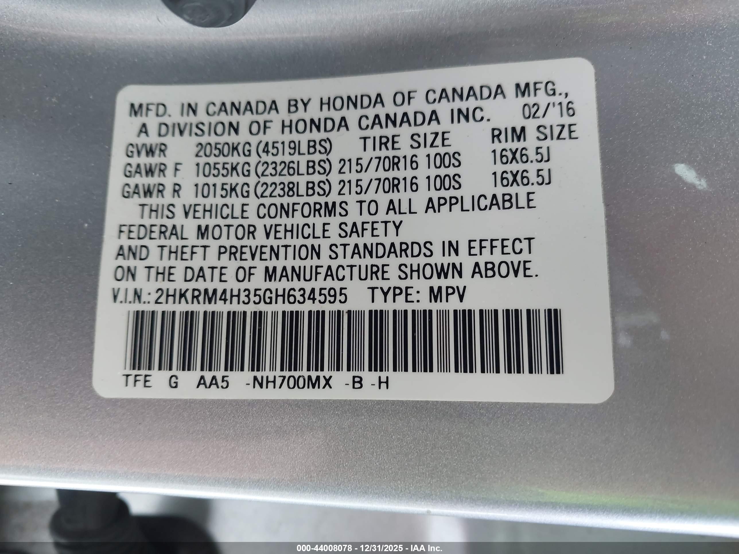 HONDA CR-V image 9