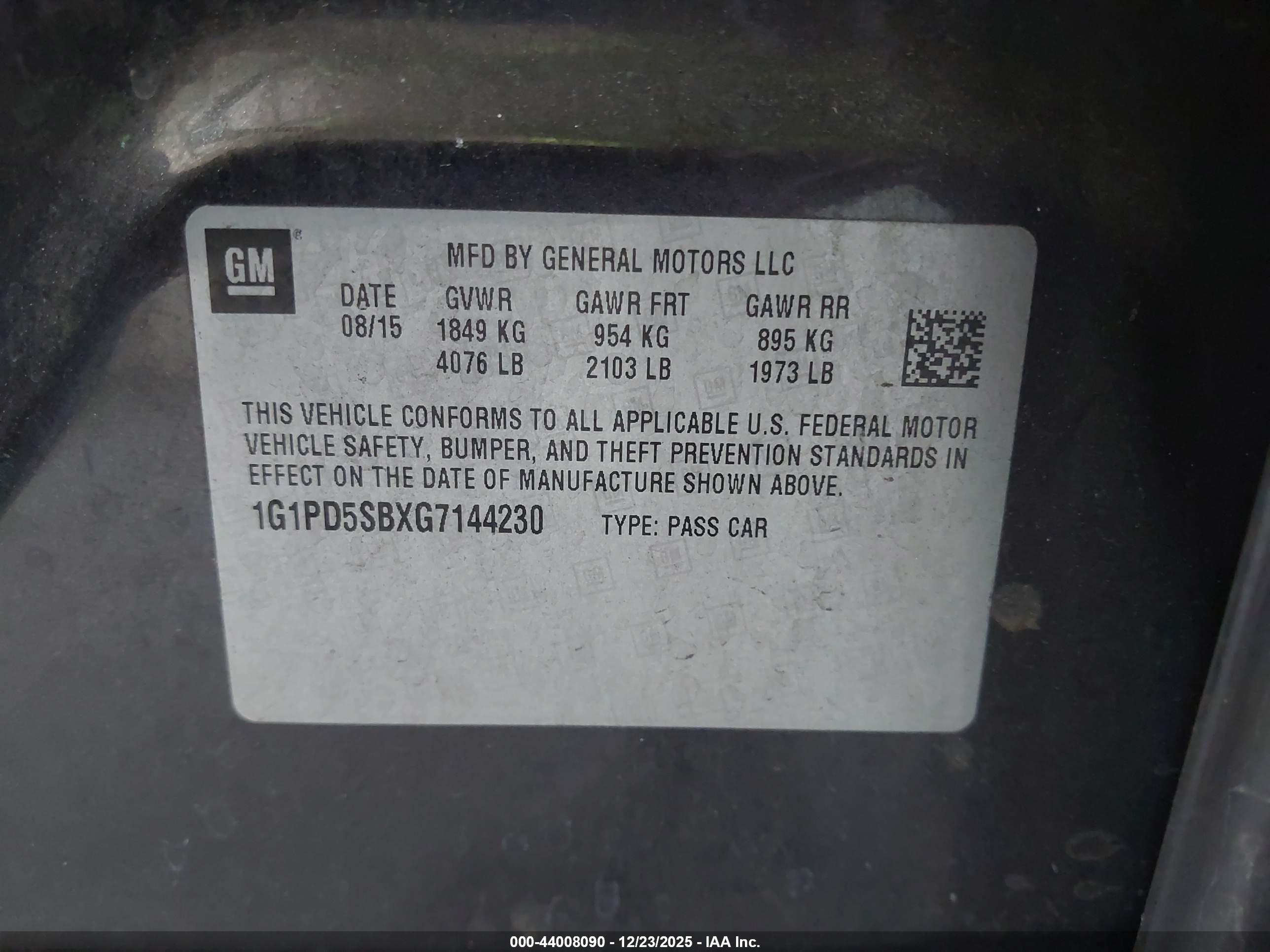 CHEVROLET CRUZE image 9