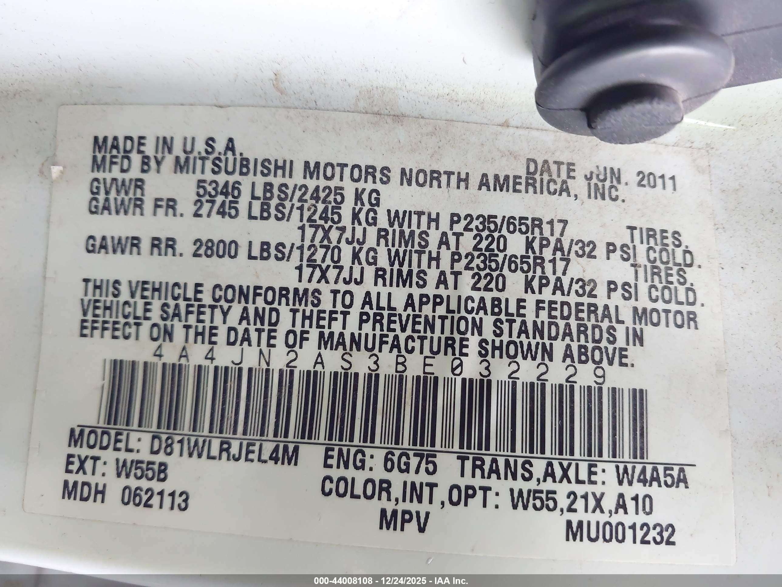 MITSUBISHI ENDEAVOR image 9