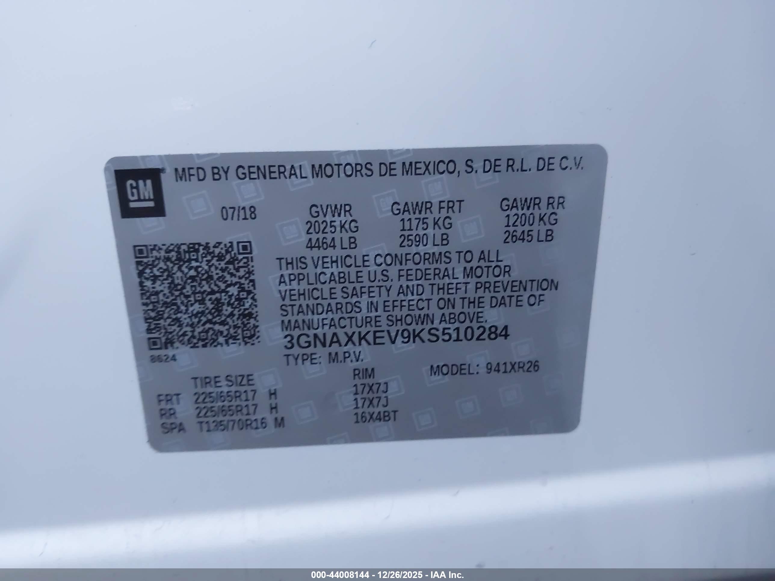 CHEVROLET EQUINOX image 9