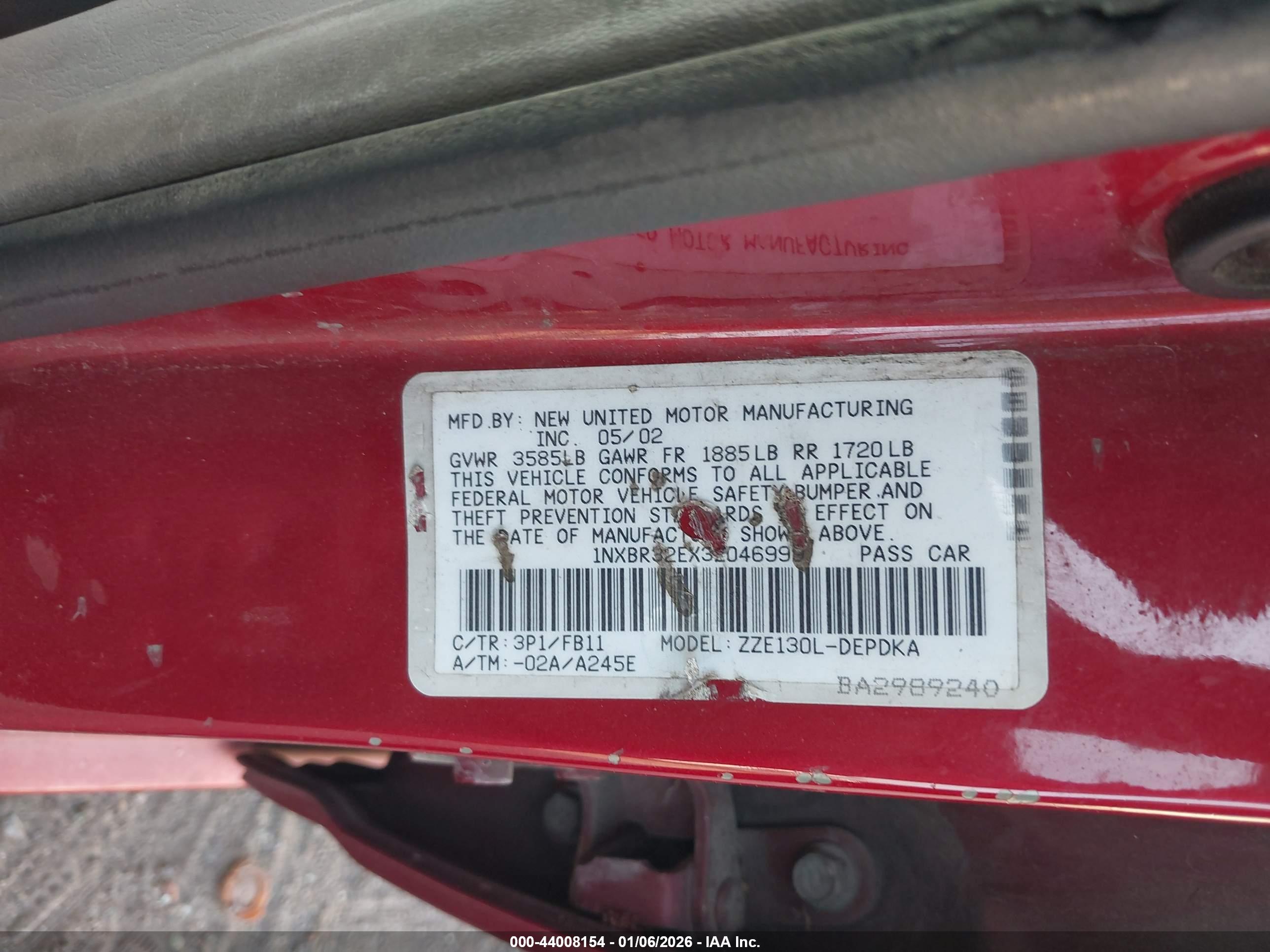 TOYOTA COROLLA image 9