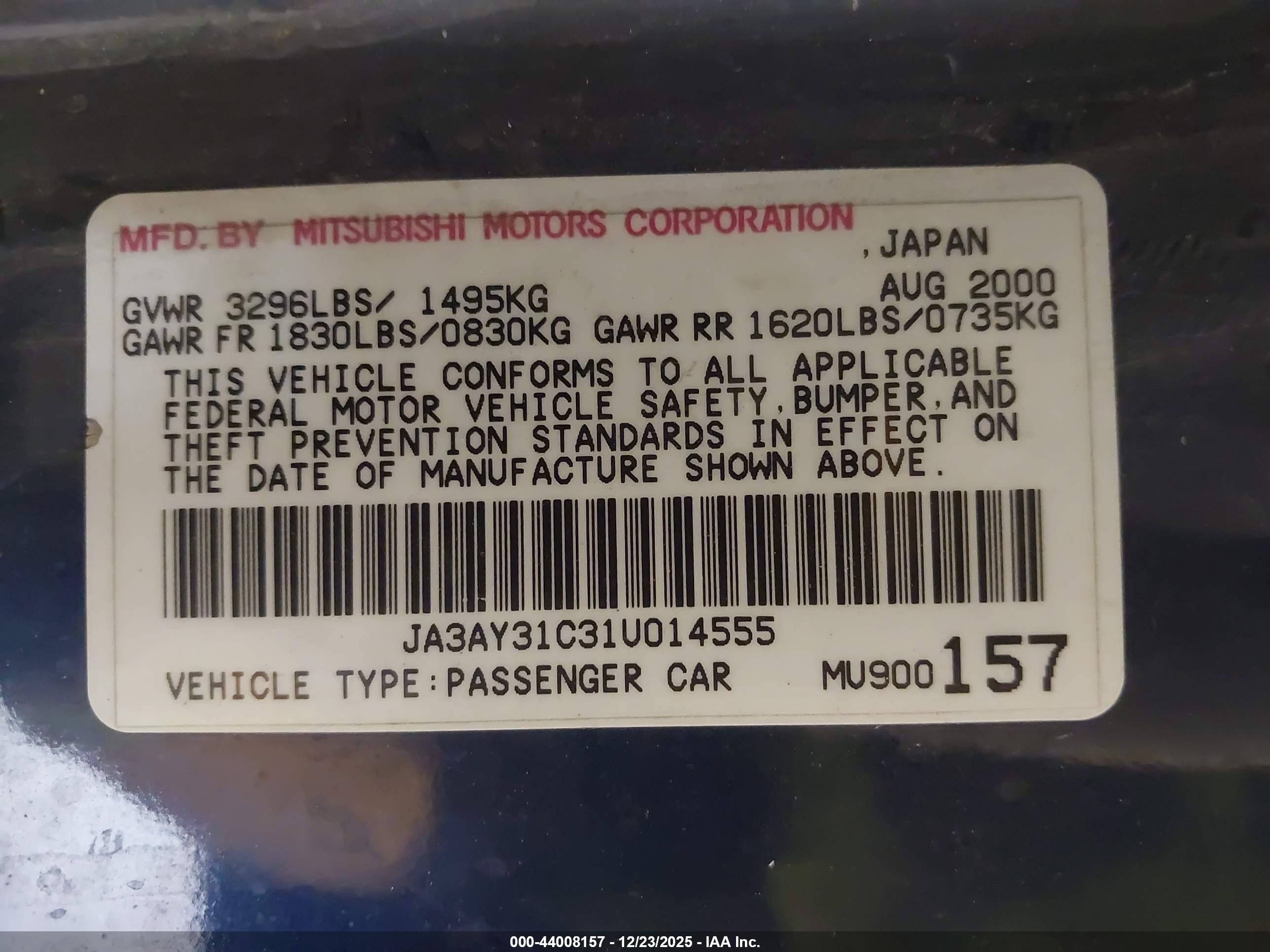 MITSUBISHI MIRAGE image 9