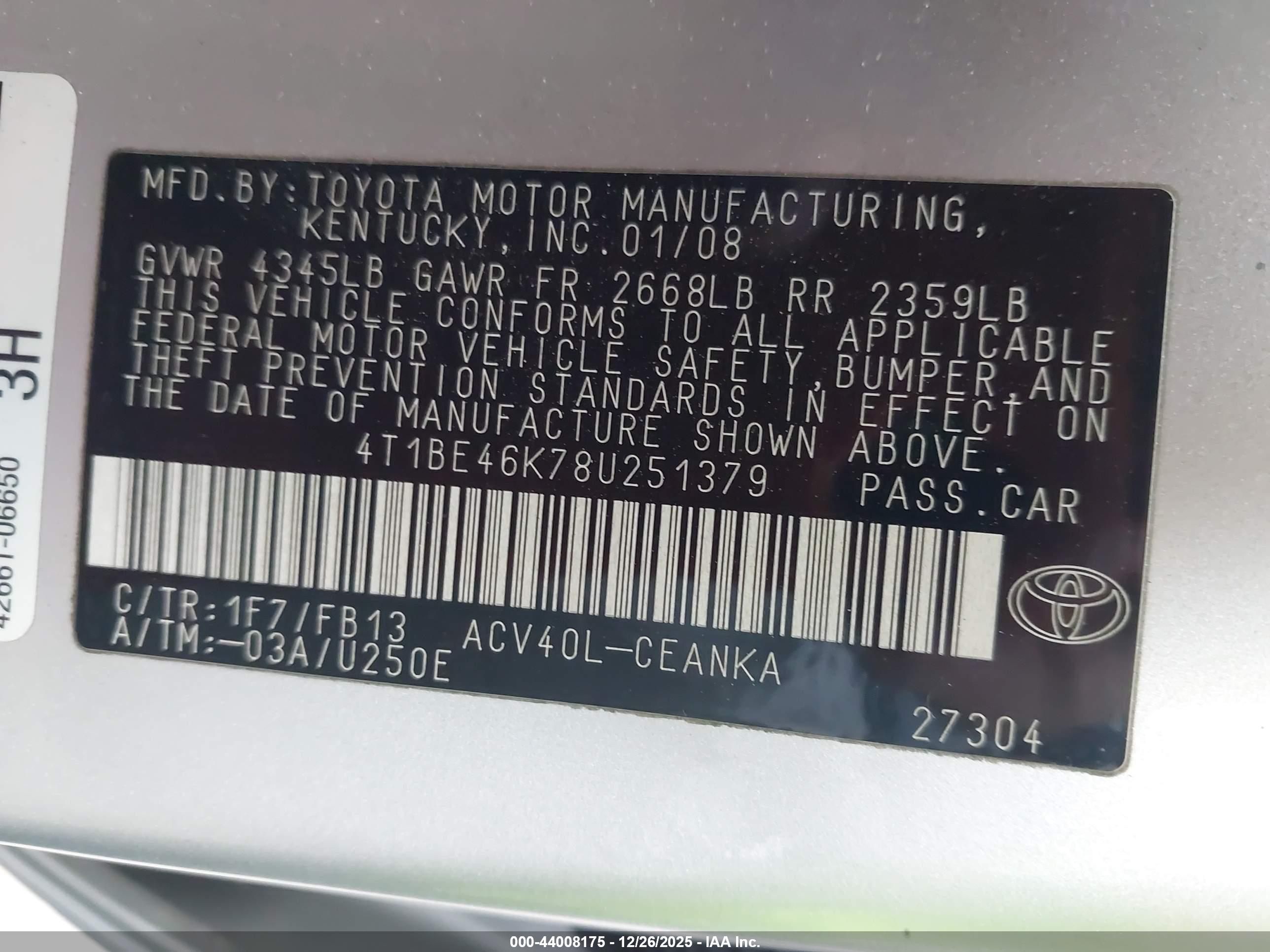 TOYOTA CAMRY image 9