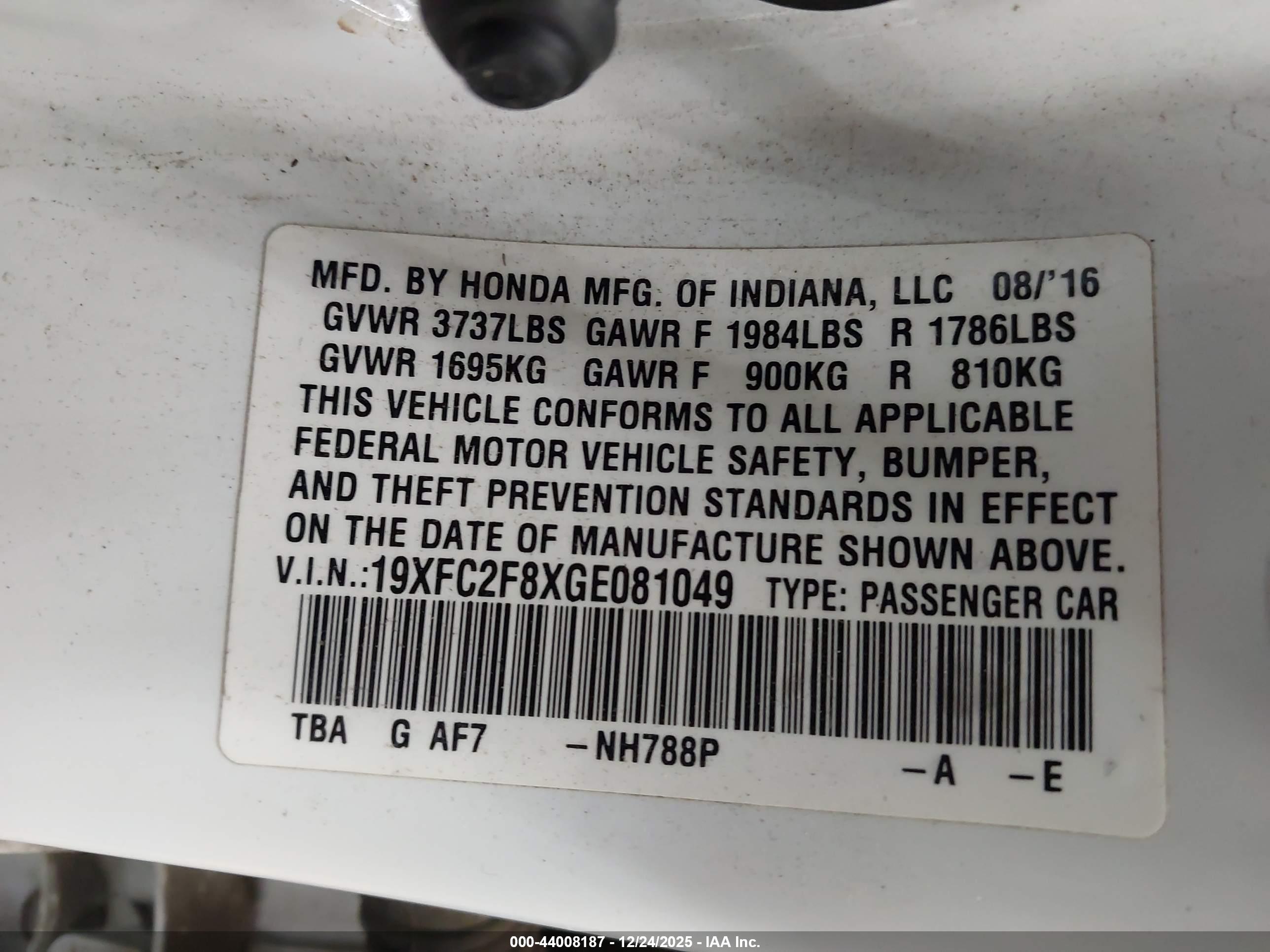 HONDA CIVIC image 9