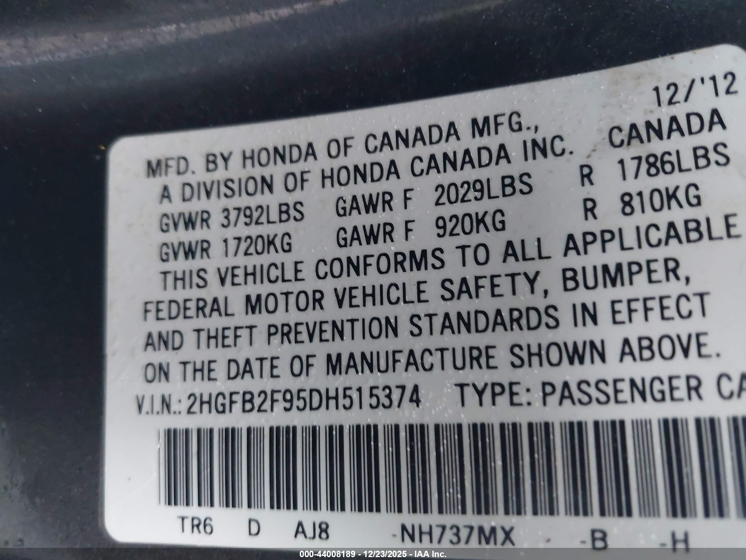 HONDA CIVIC image 9