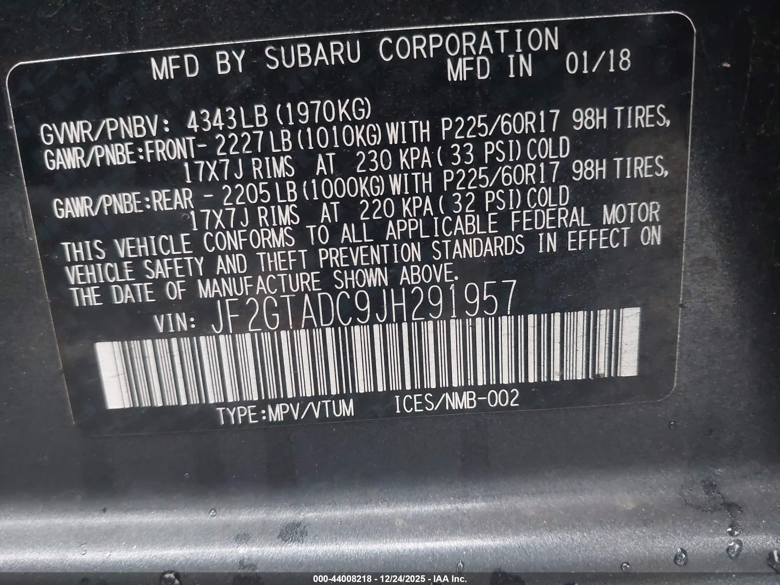SUBARU CROSSTREK image 9