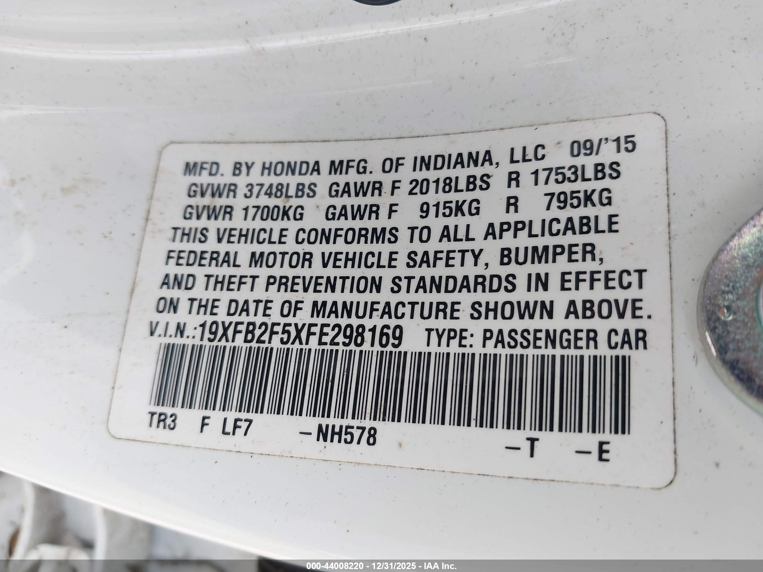 HONDA CIVIC image 9