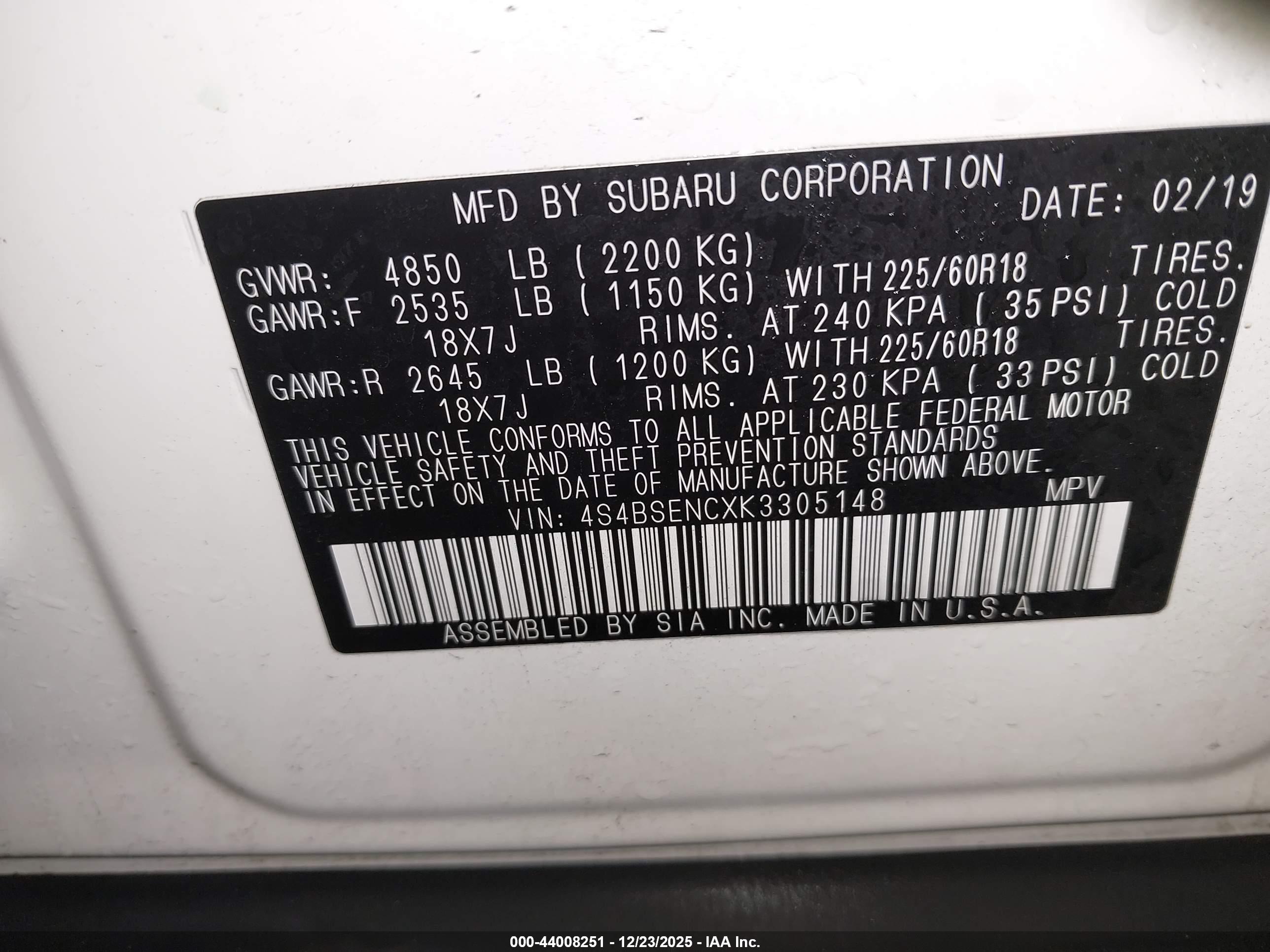 SUBARU OUTBACK image 9