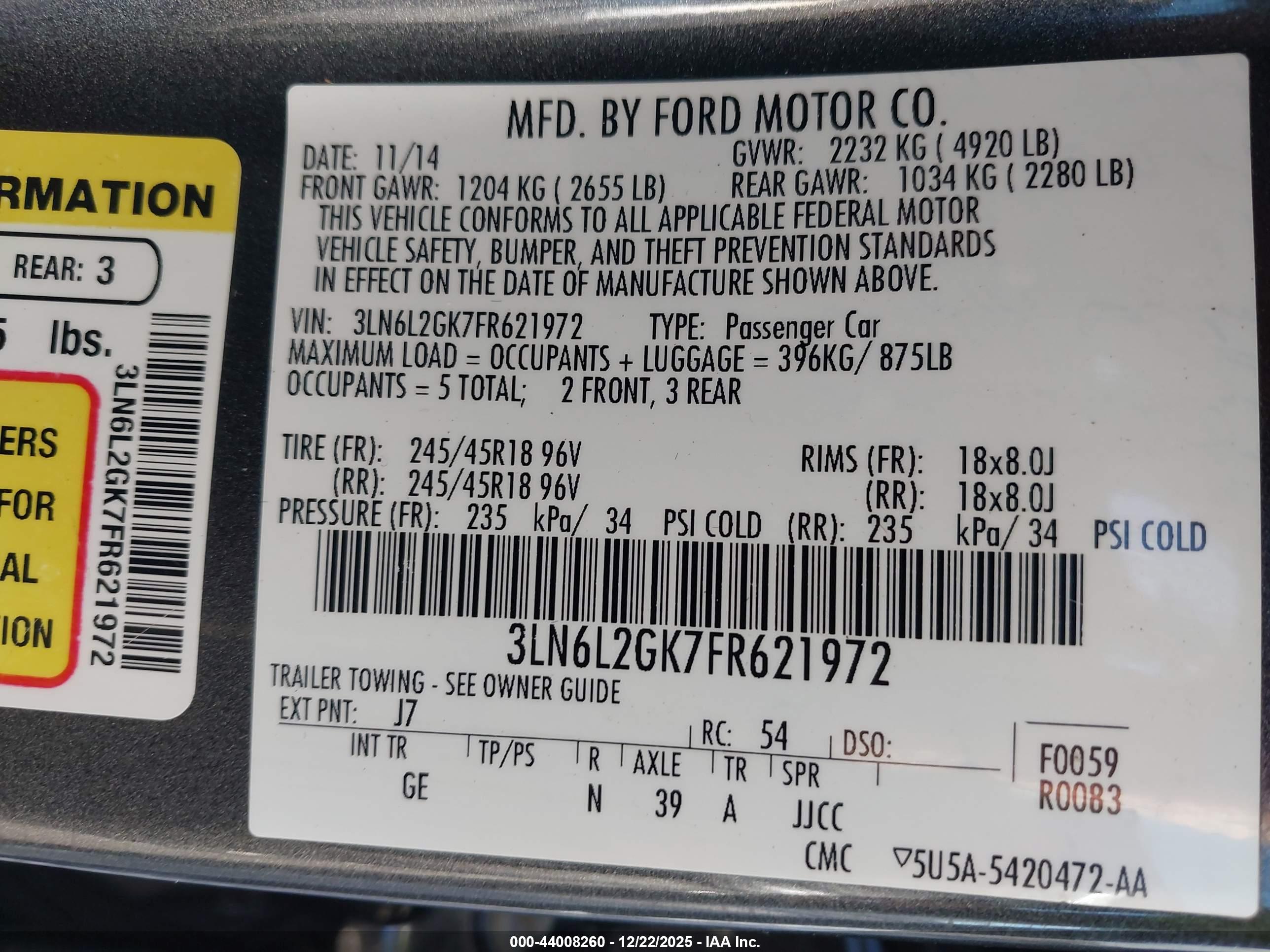 LINCOLN MKZ image 9