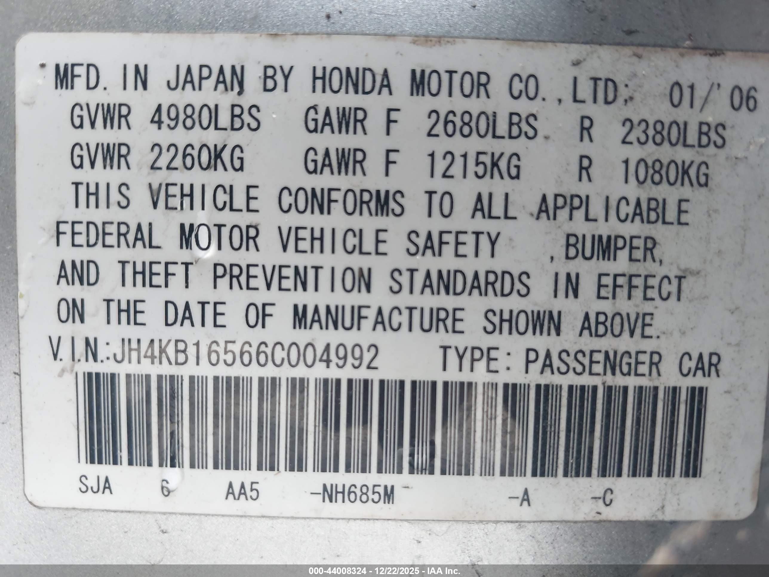 ACURA RL image 9