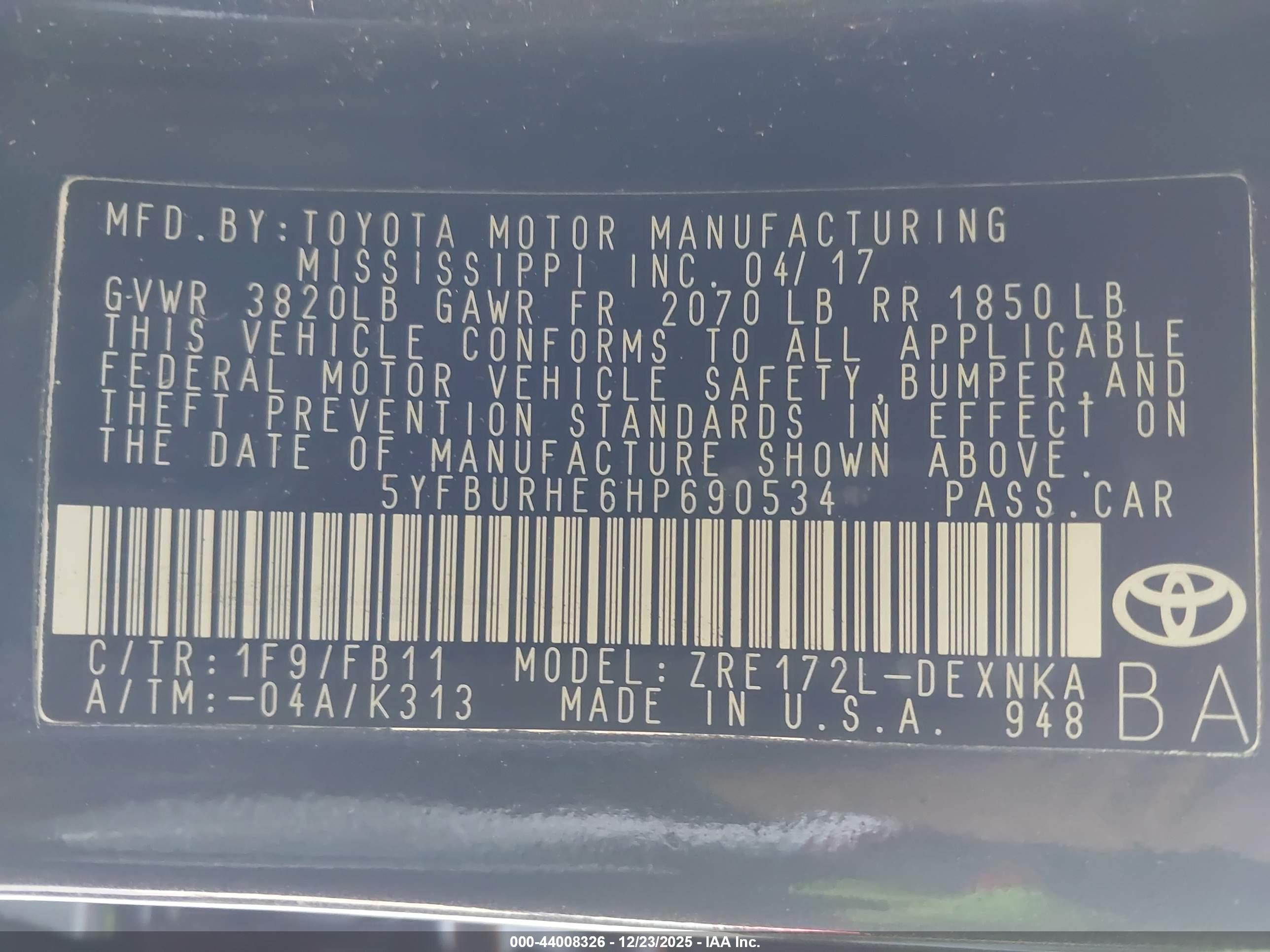 TOYOTA COROLLA image 9