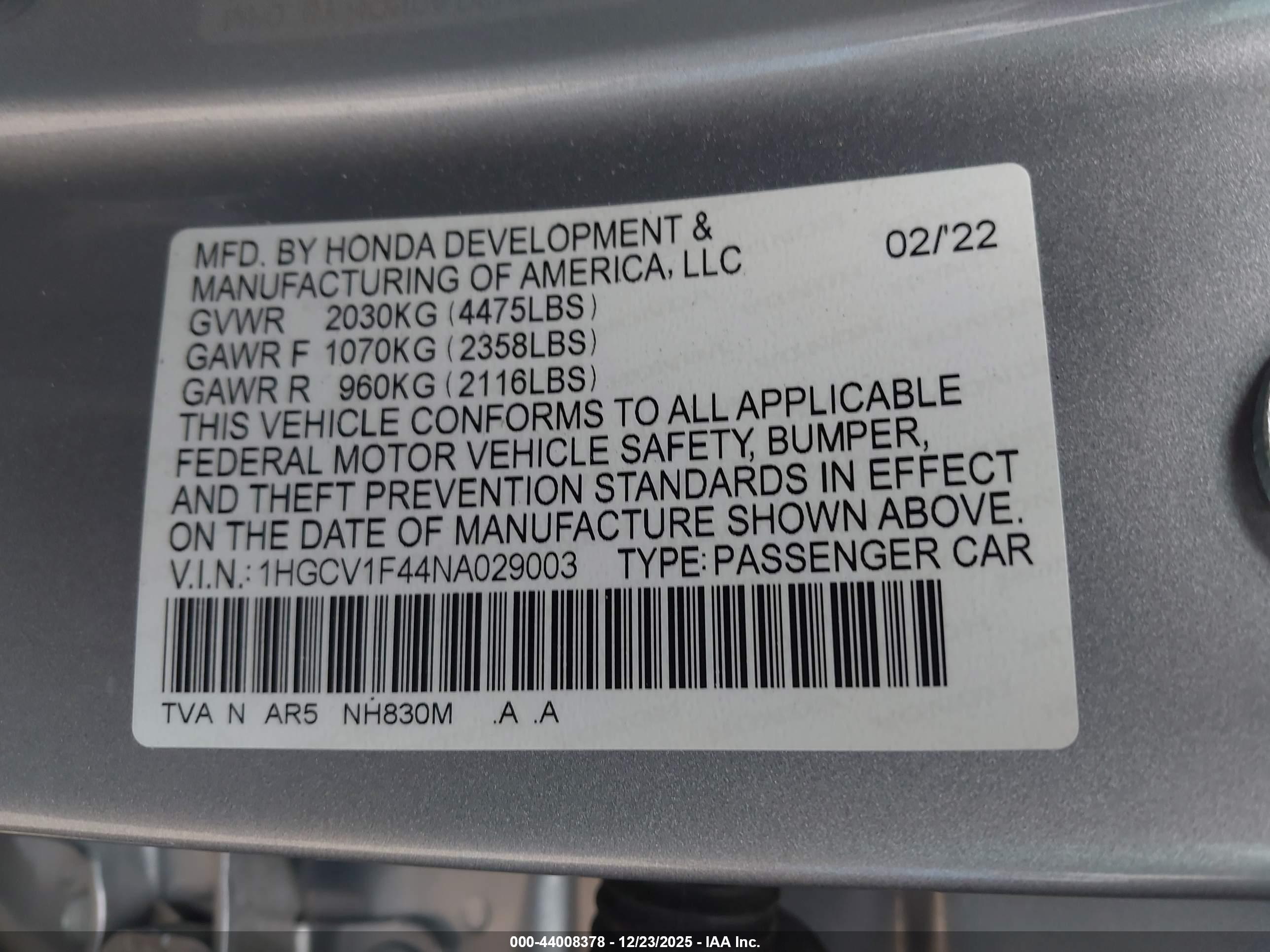 HONDA ACCORD image 9