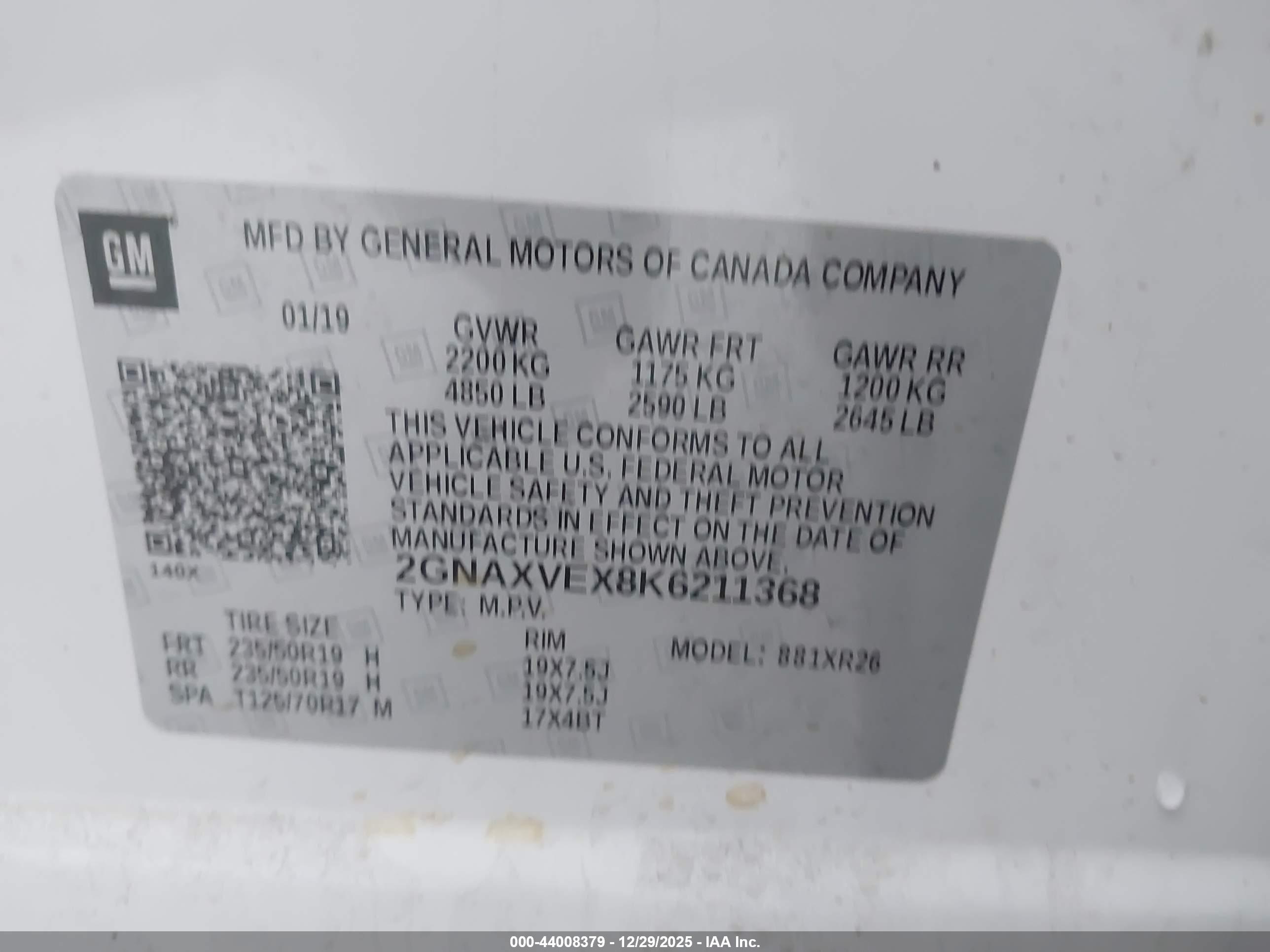 CHEVROLET EQUINOX image 9