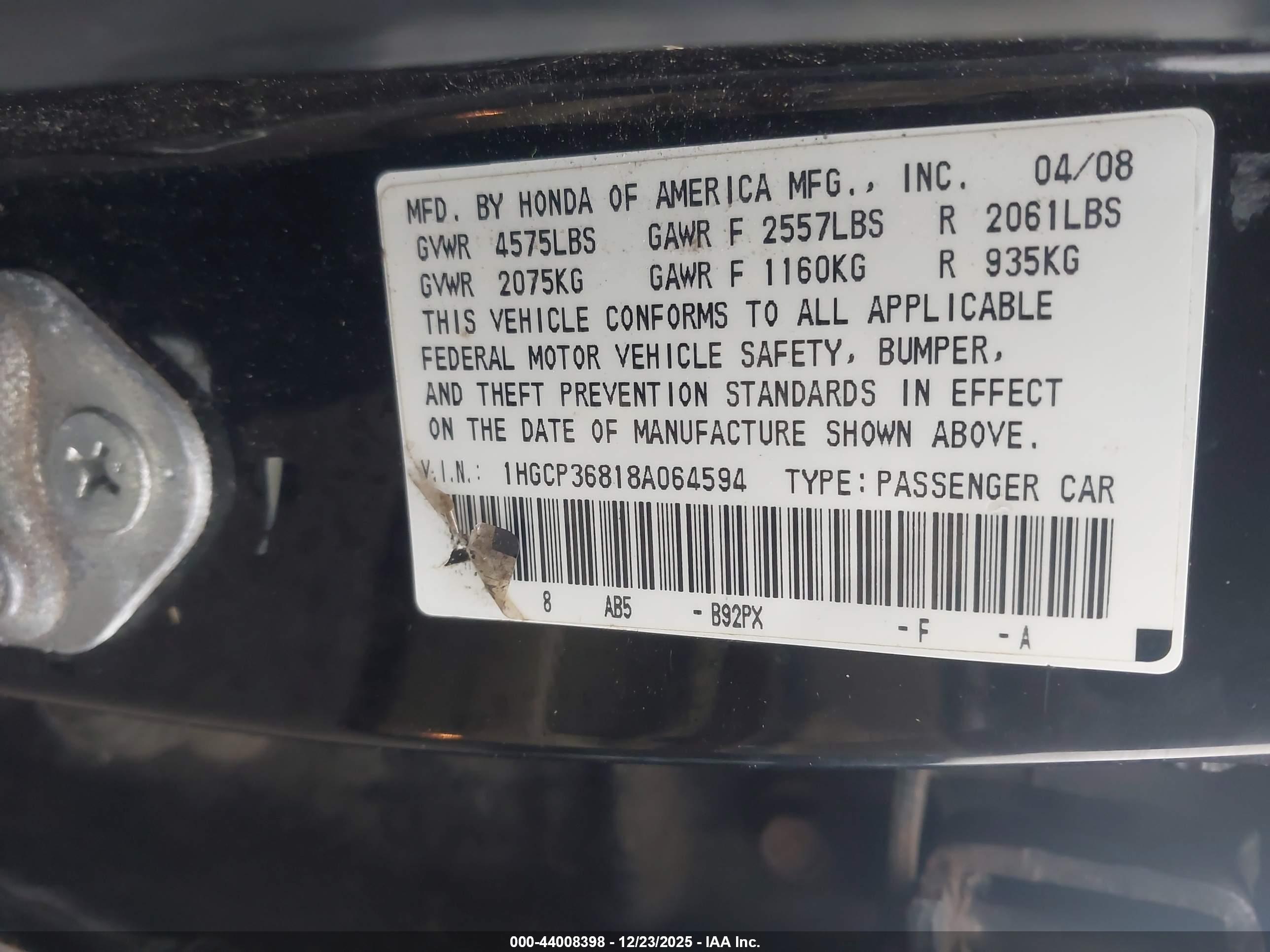 HONDA ACCORD image 9