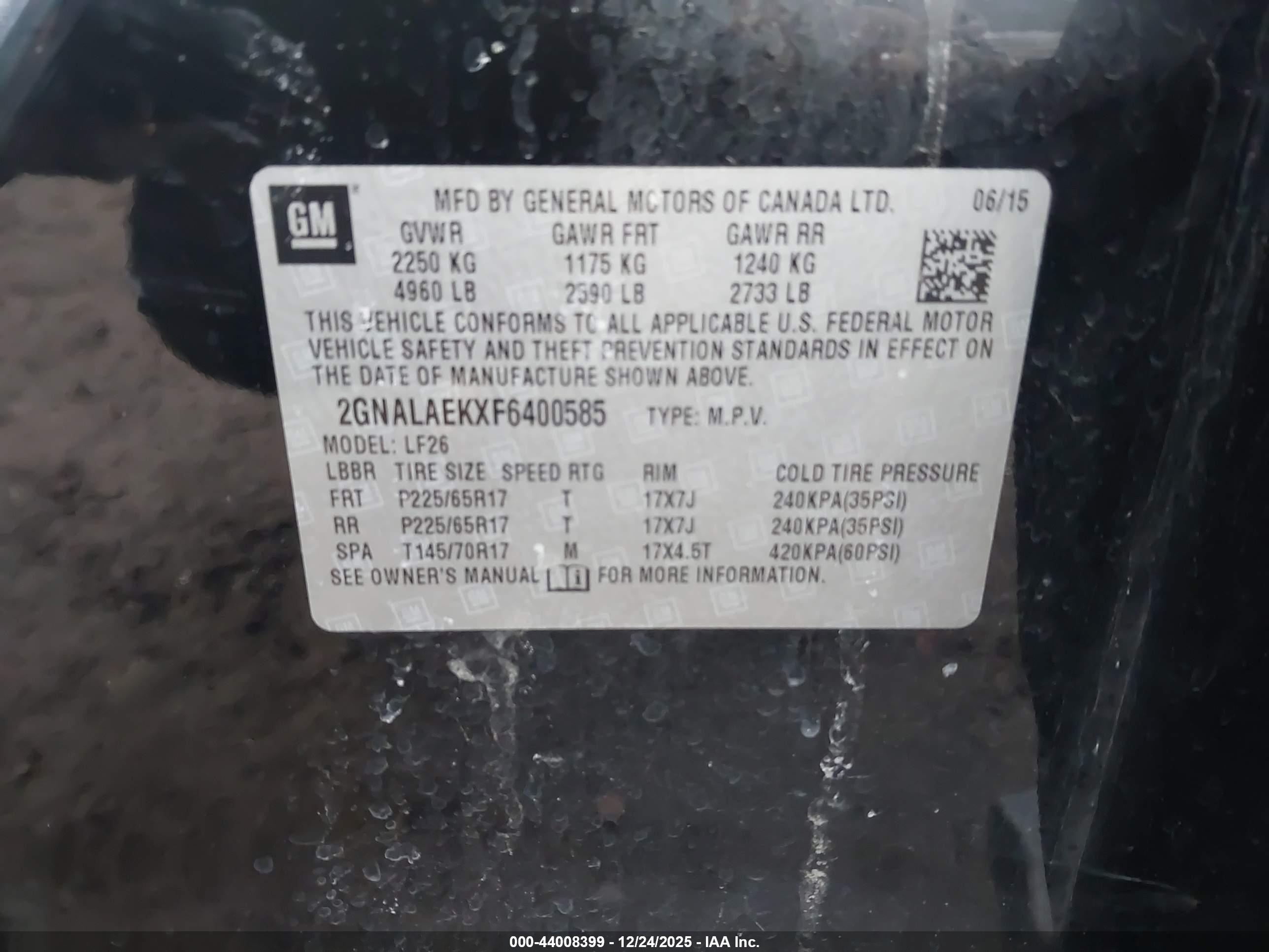 CHEVROLET EQUINOX image 9