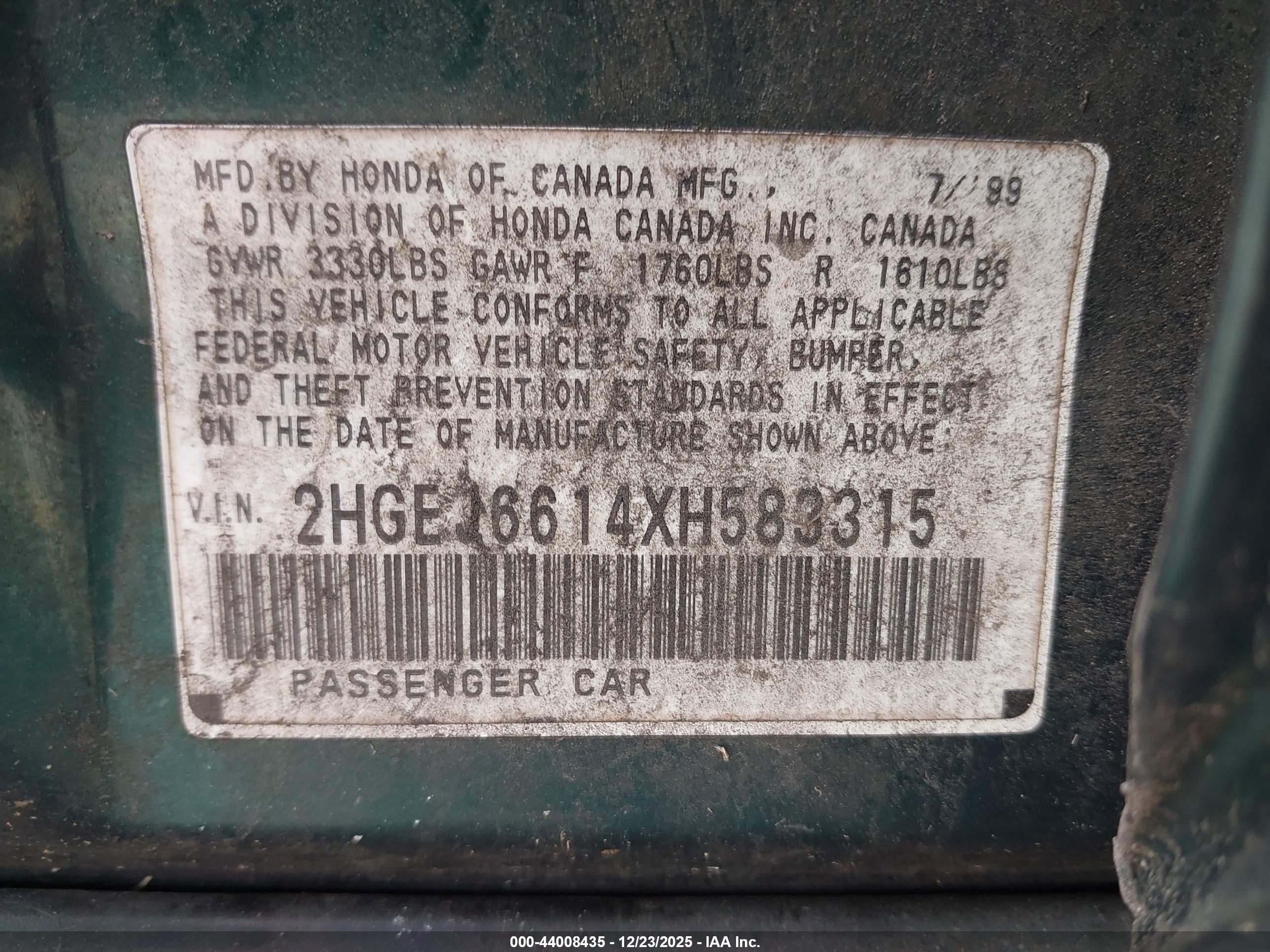HONDA CIVIC image 9