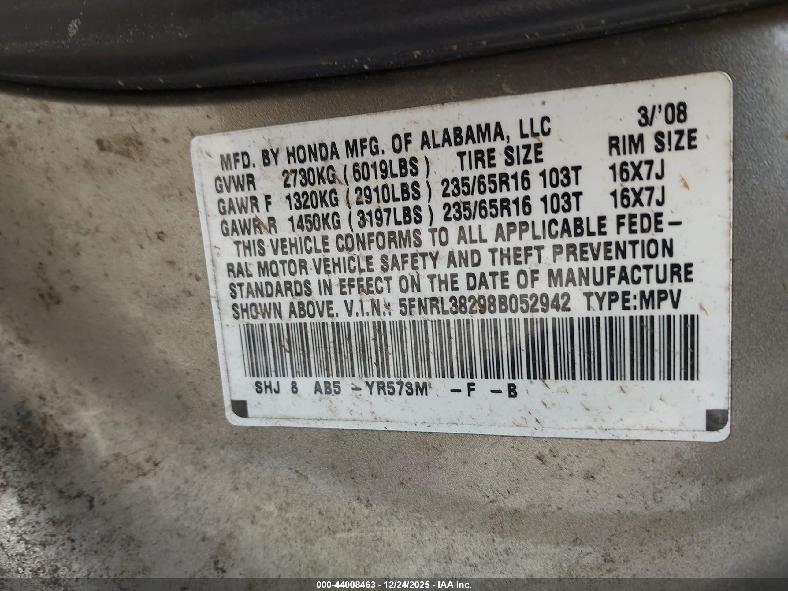 HONDA ODYSSEY image 9