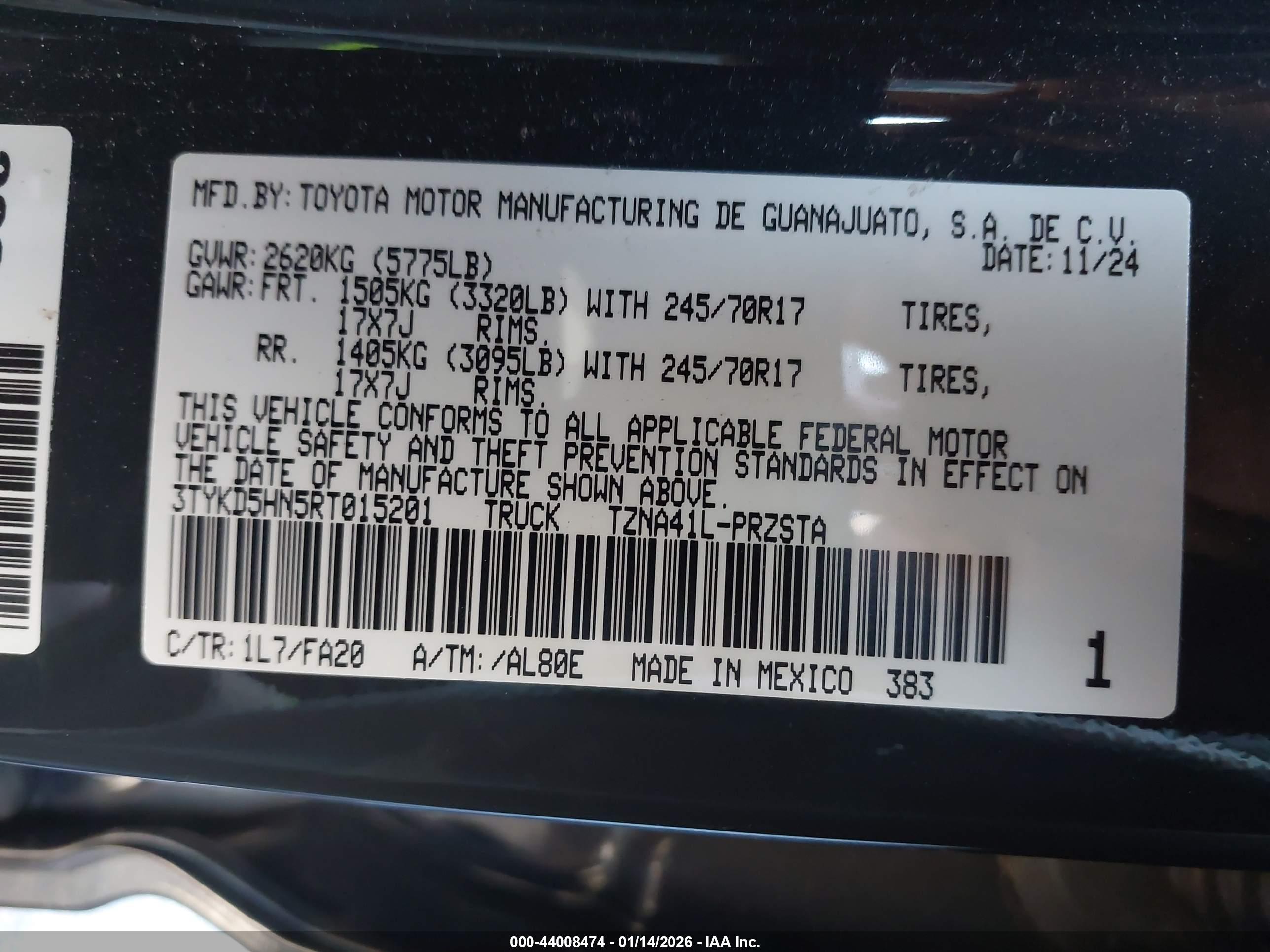 TOYOTA TACOMA image 9