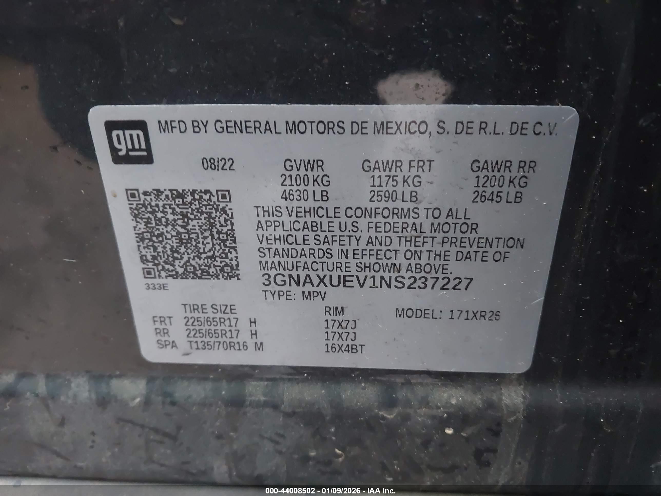 CHEVROLET EQUINOX image 9