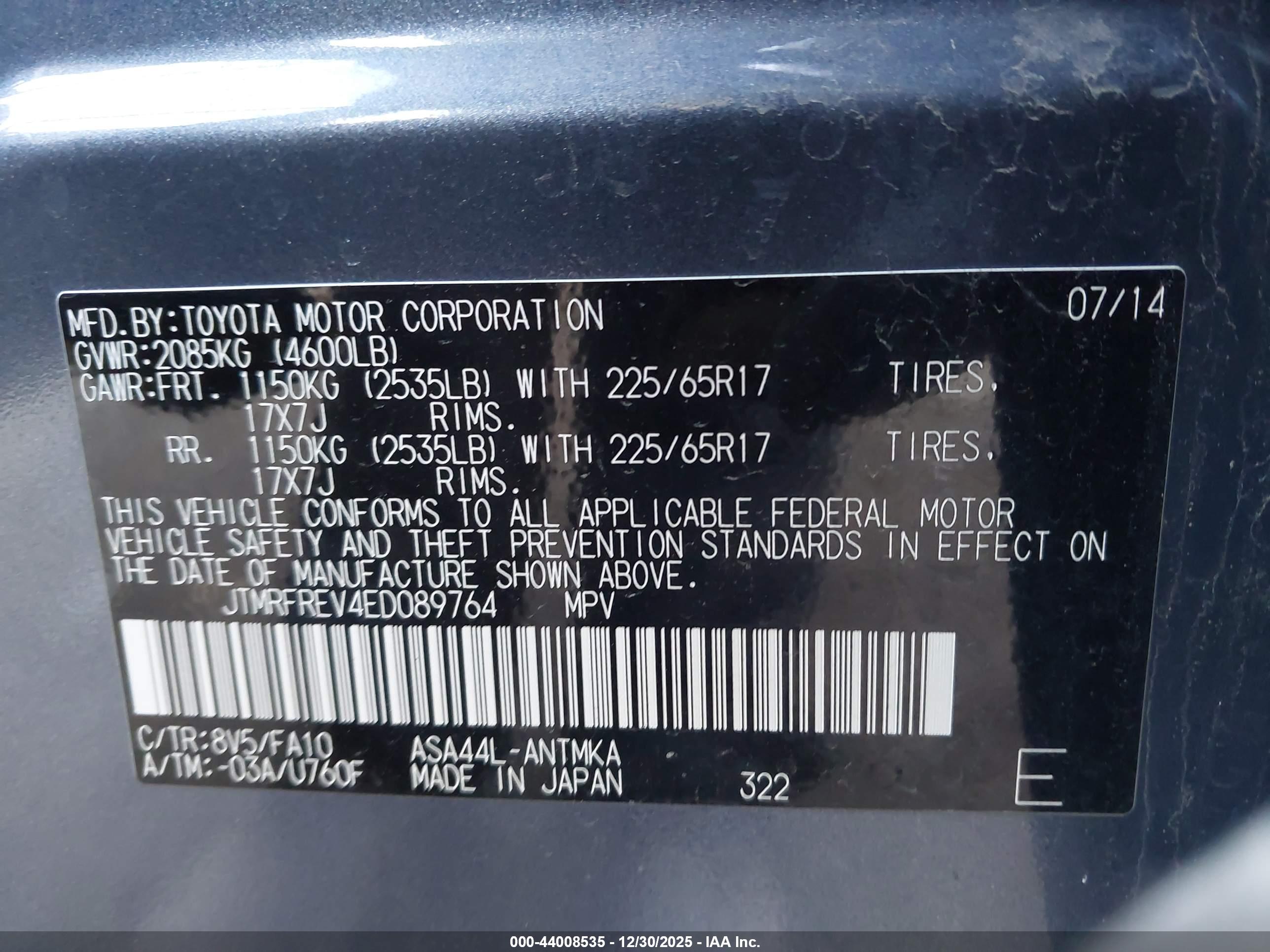 TOYOTA RAV4 image 9