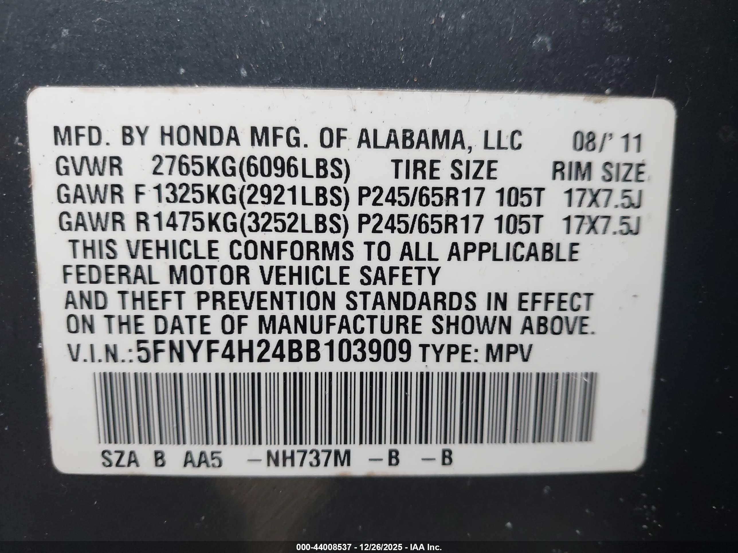 HONDA PILOT image 9