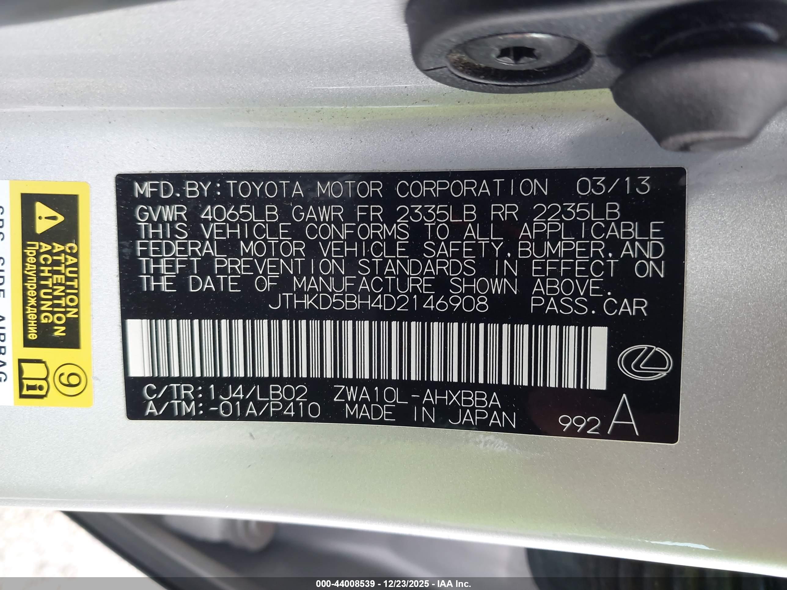 LEXUS CT image 9