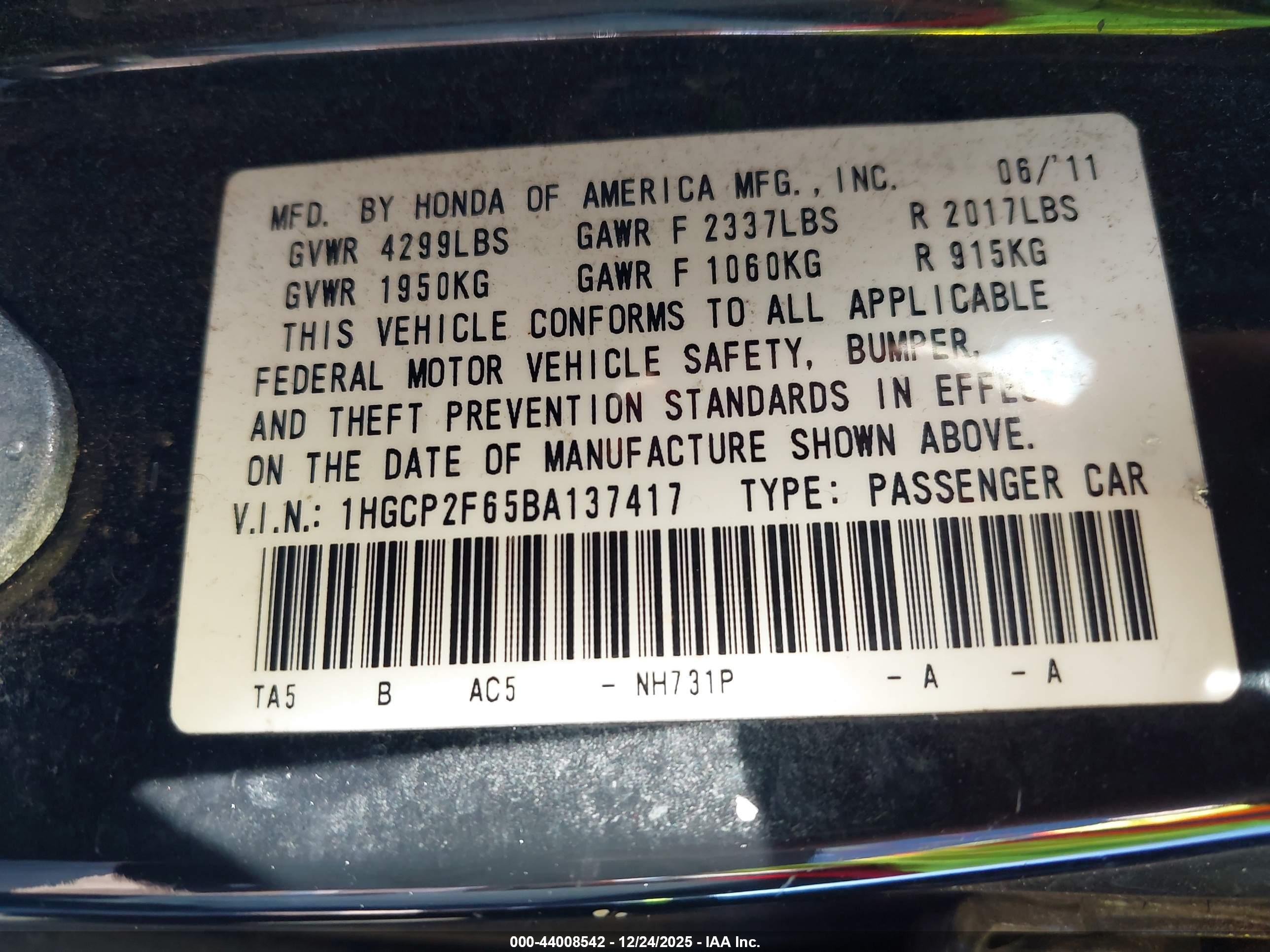 HONDA ACCORD image 9
