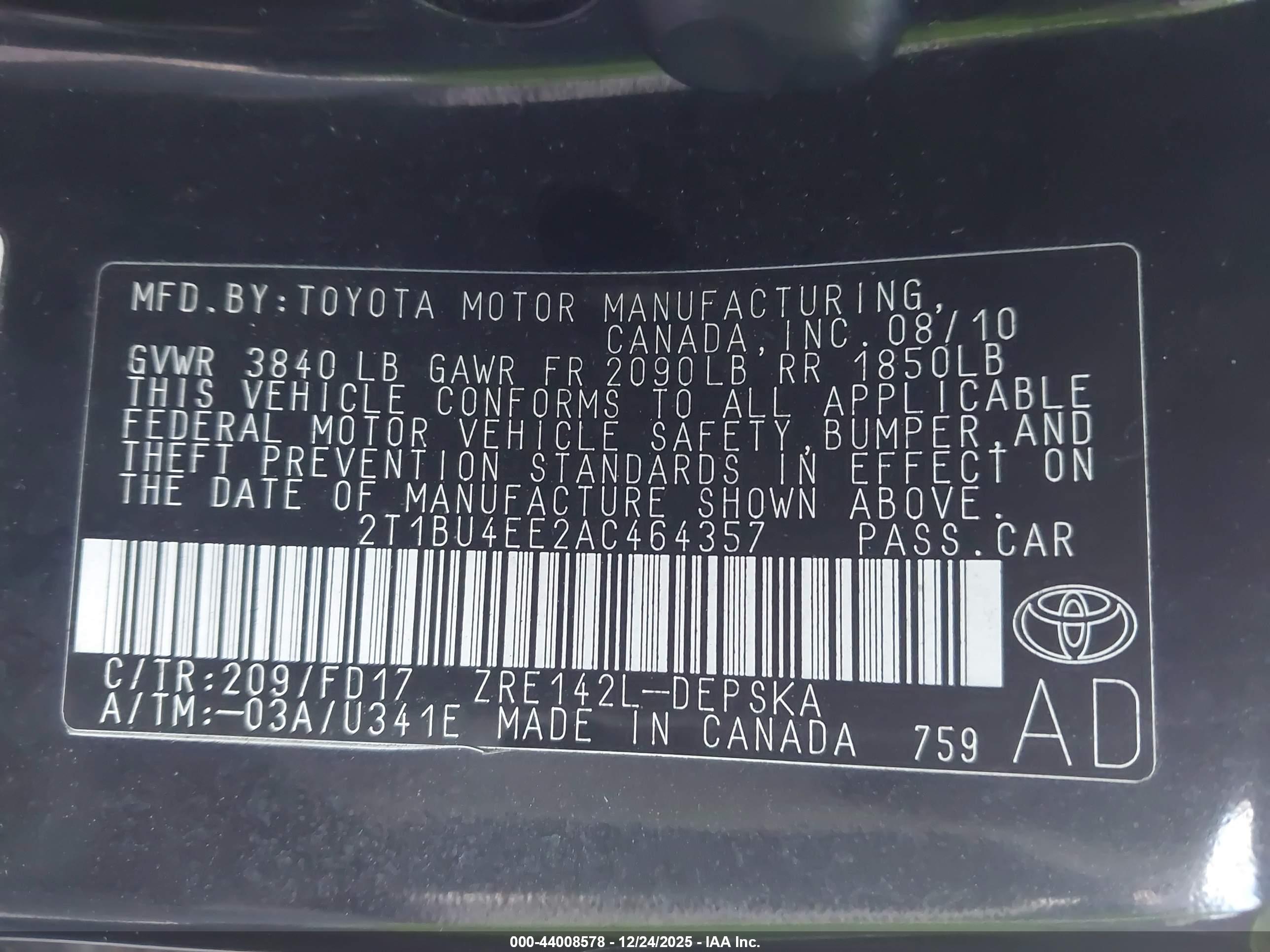 TOYOTA COROLLA image 9