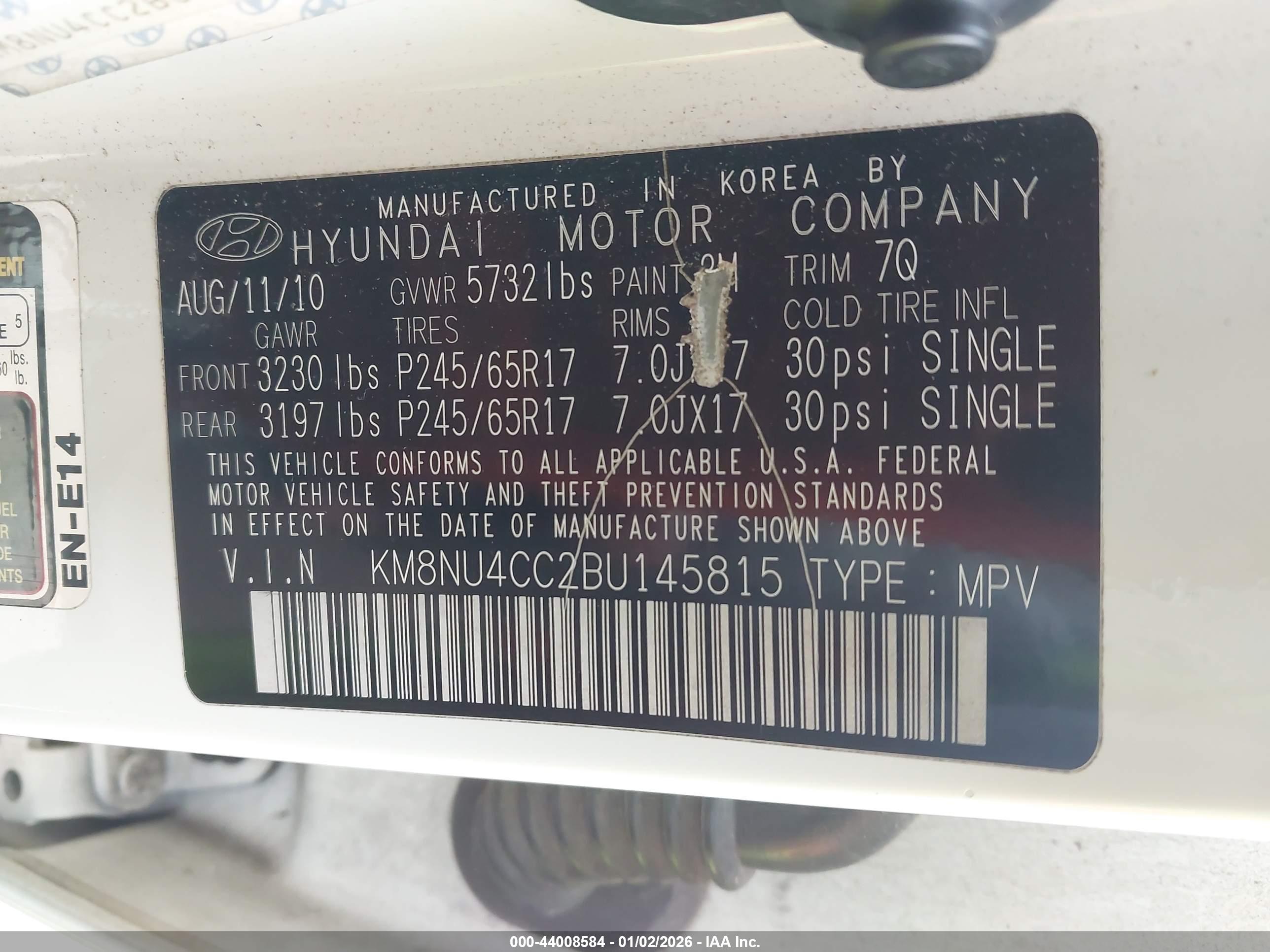 HYUNDAI VERACRUZ image 9