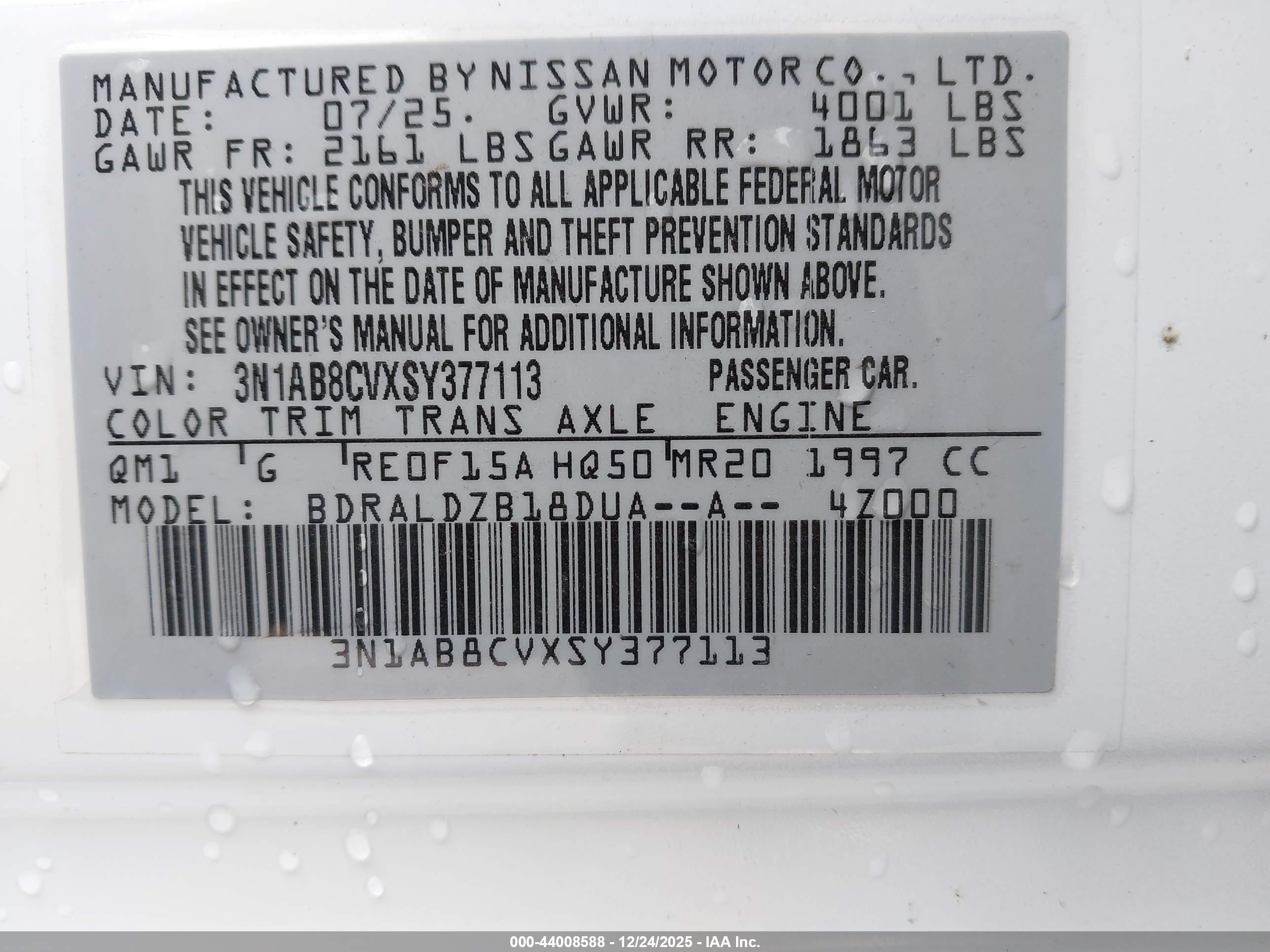 NISSAN SENTRA image 9