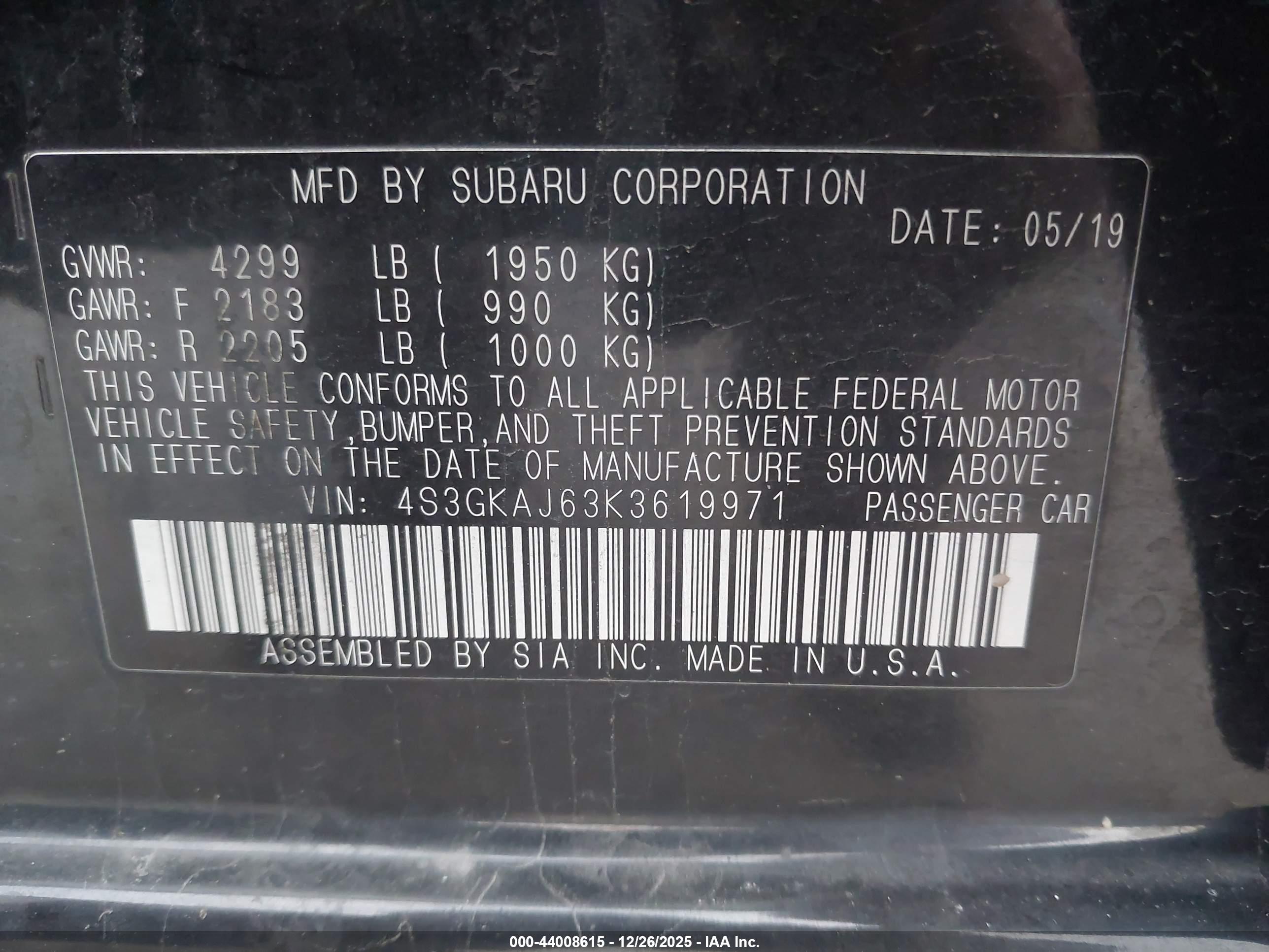 SUBARU IMPREZA image 9