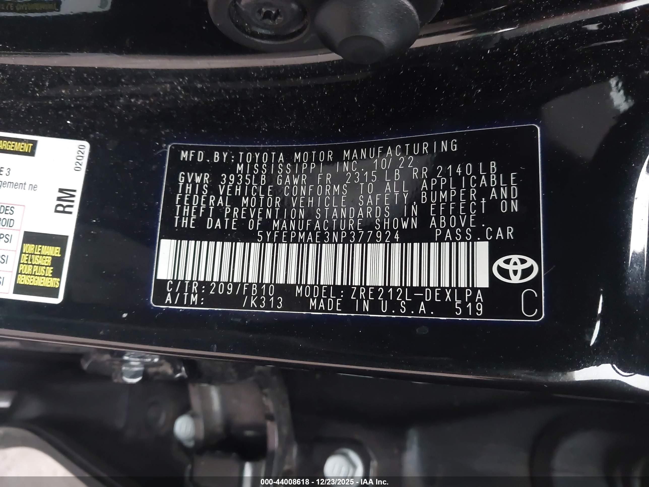 TOYOTA COROLLA image 9