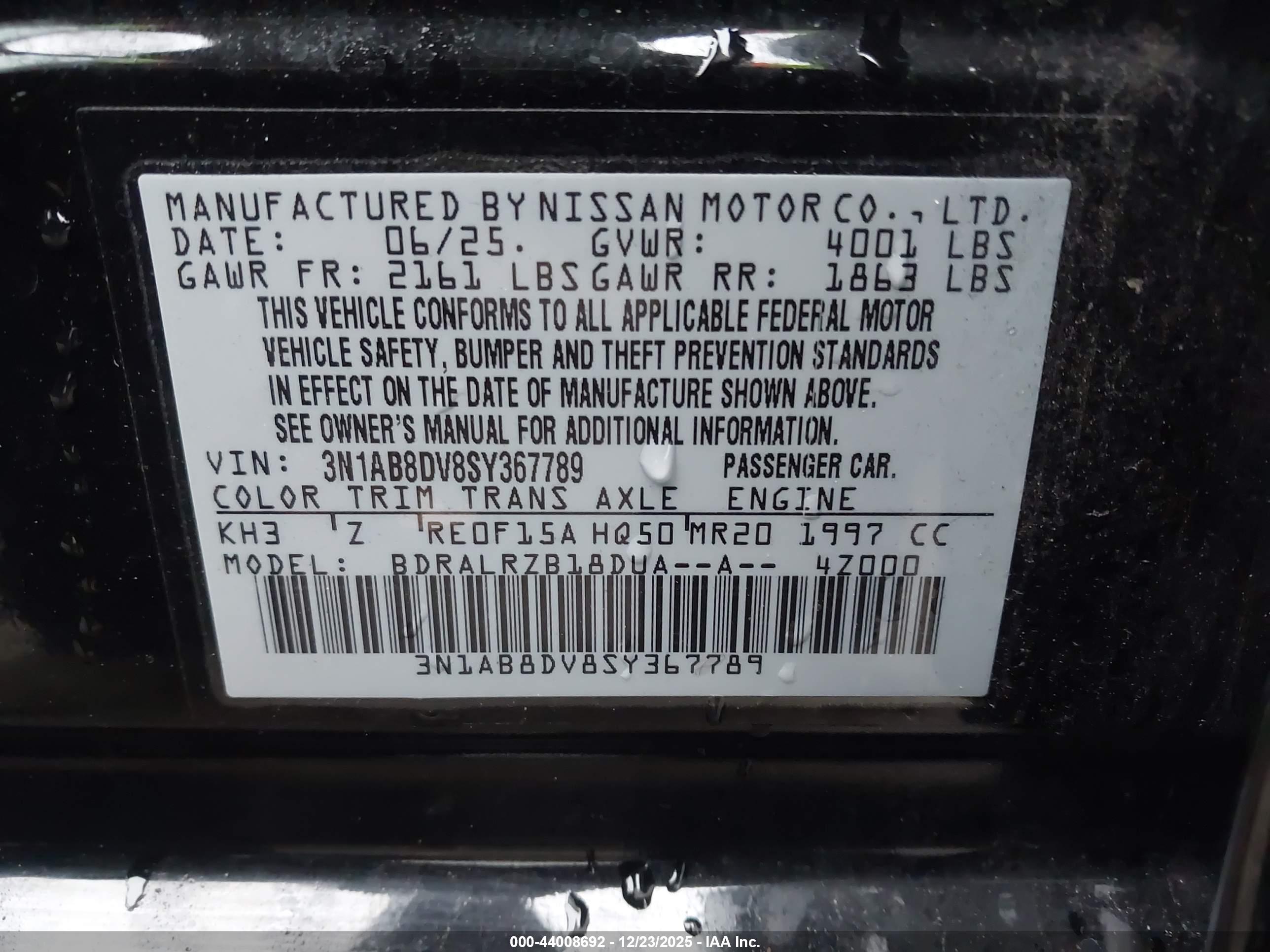 NISSAN SENTRA image 9