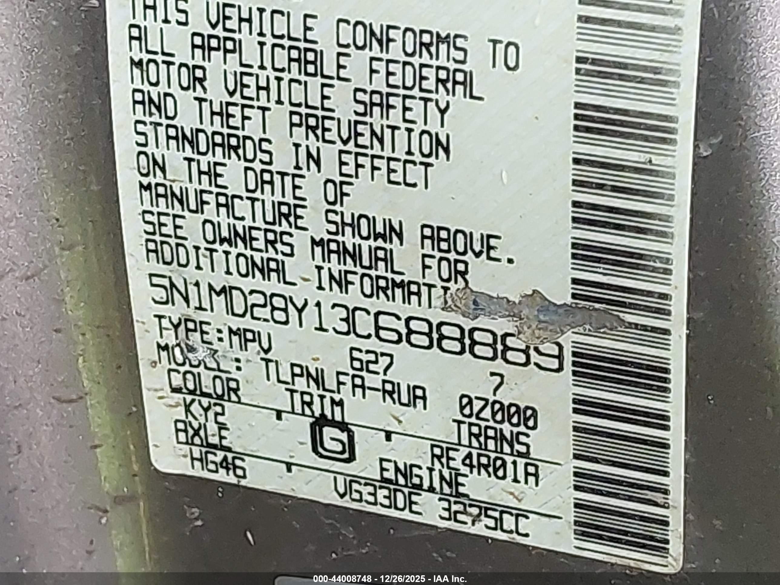 NISSAN XTERRA image 9