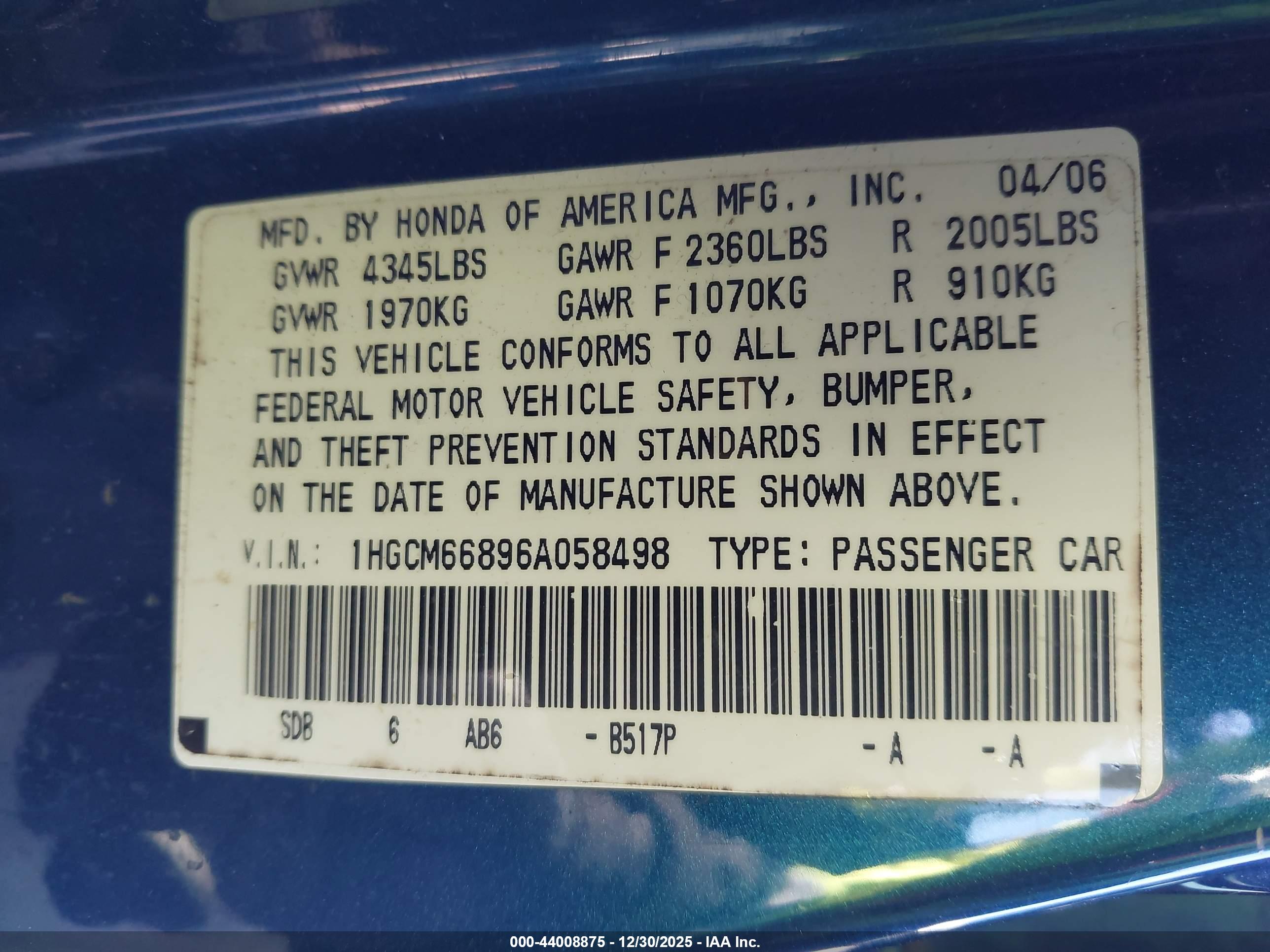 HONDA ACCORD image 9