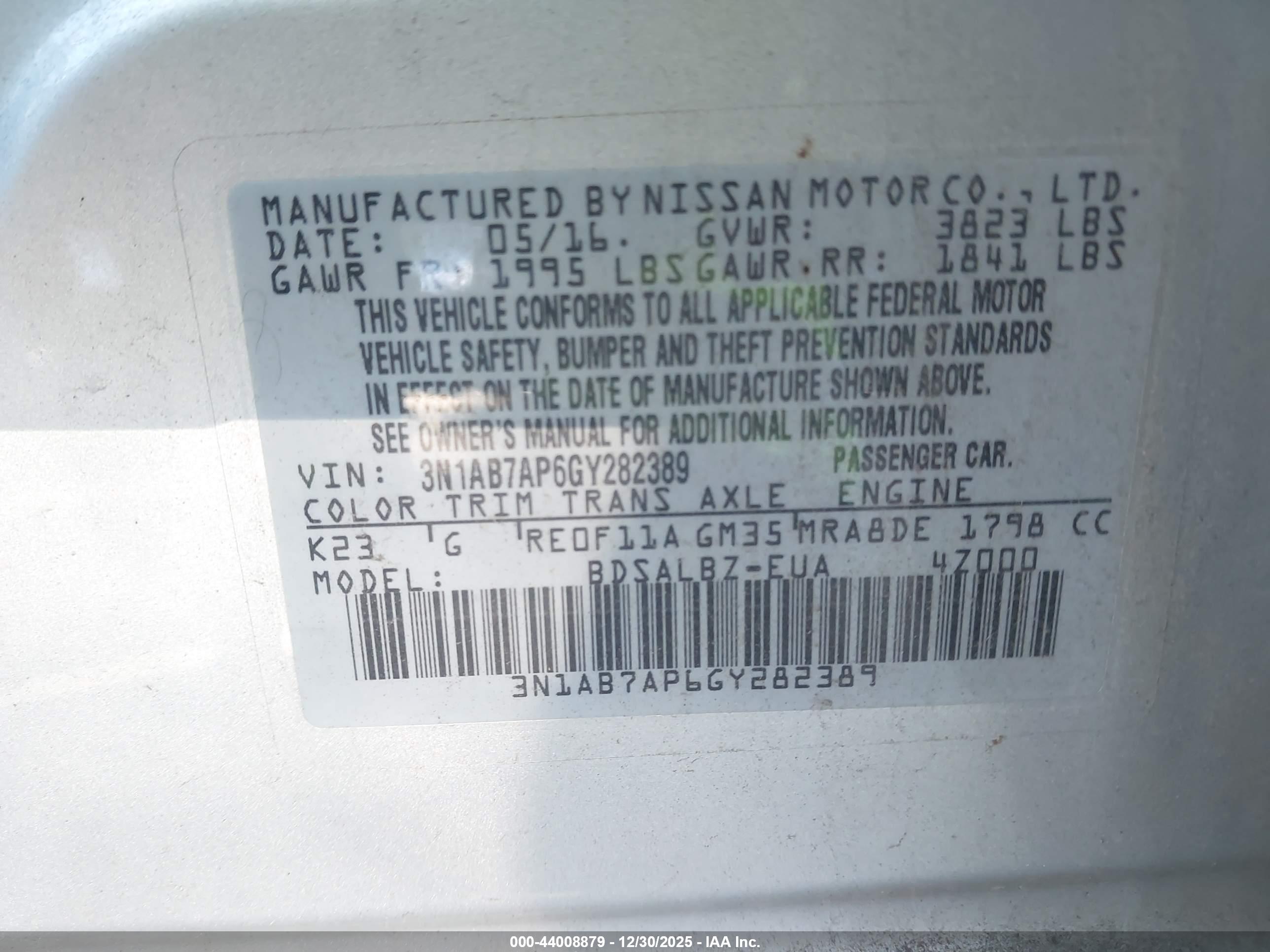 NISSAN SENTRA image 9