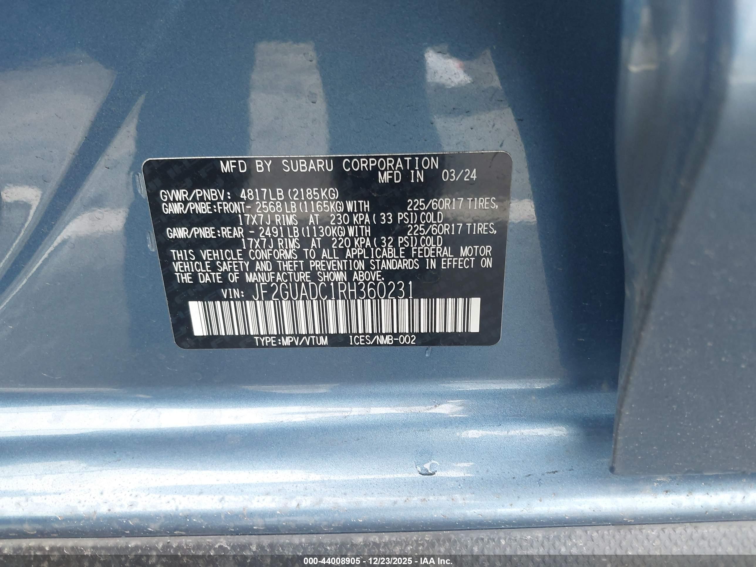 SUBARU CROSSTREK image 9