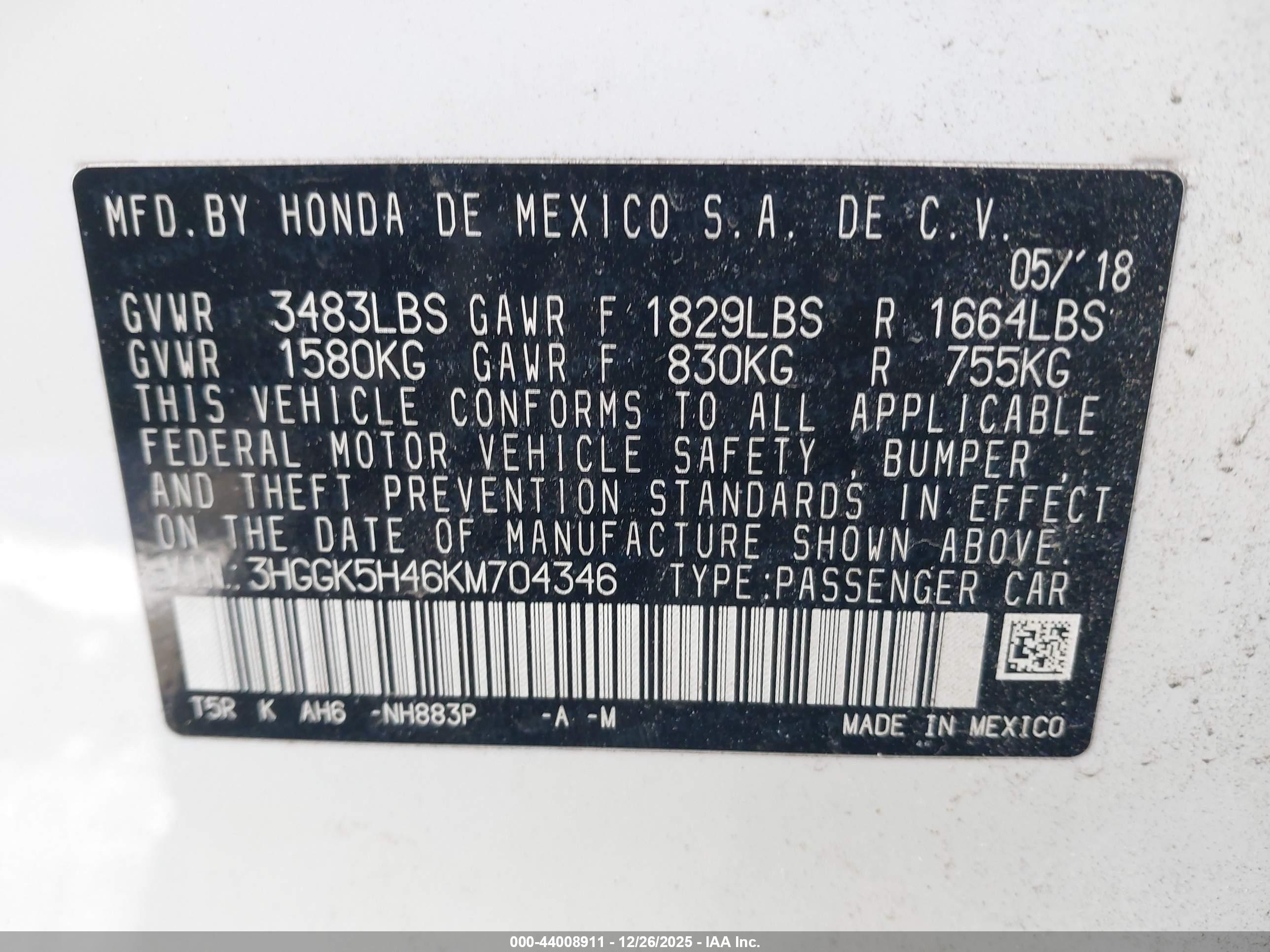 HONDA FIT image 9