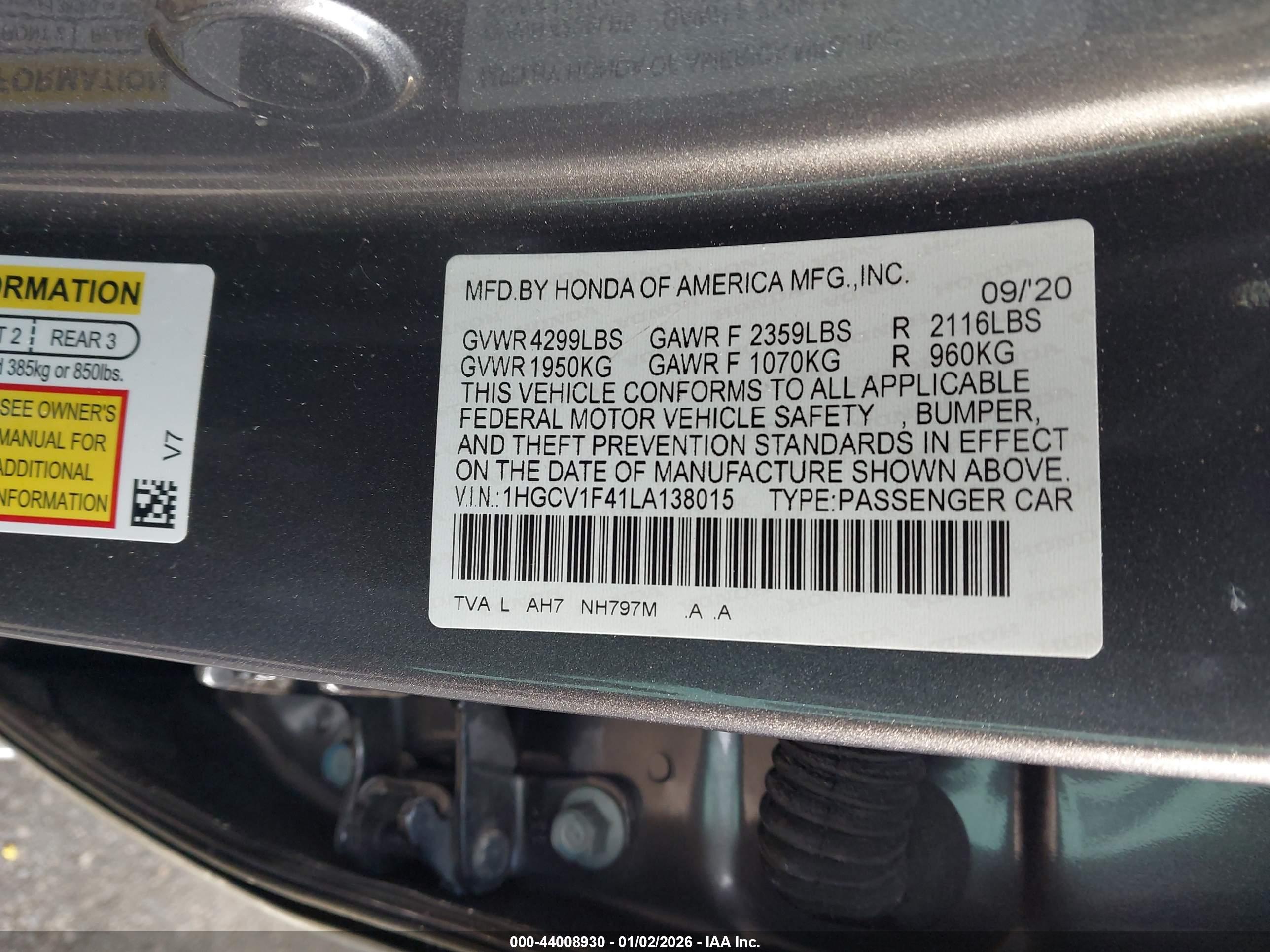 HONDA ACCORD image 9