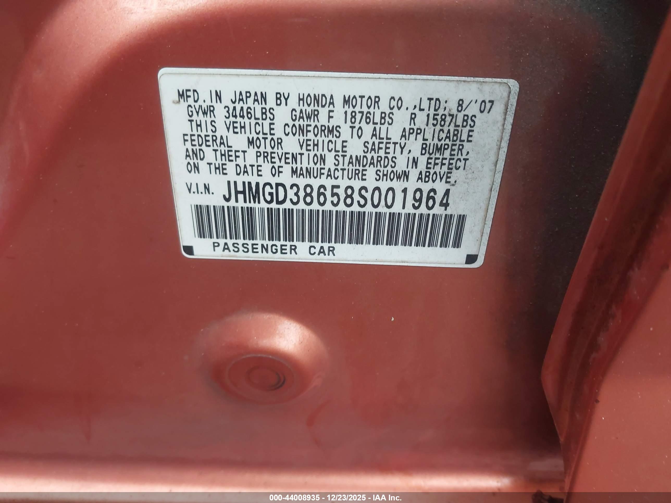 HONDA FIT image 9